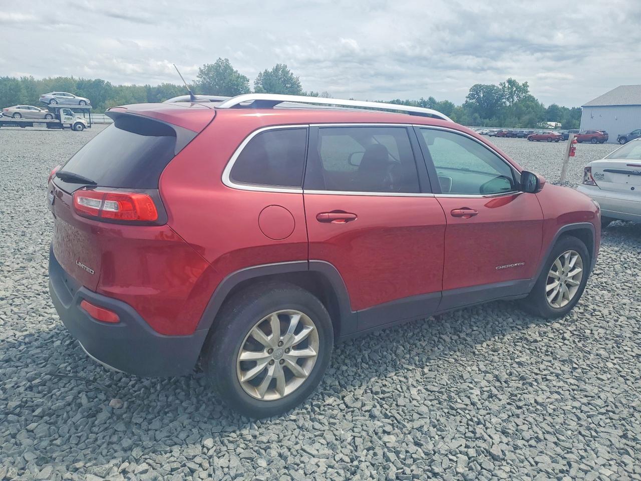 2015 Jeep Cherokee Limited Red vin: 1C4PJMDS5FW574095