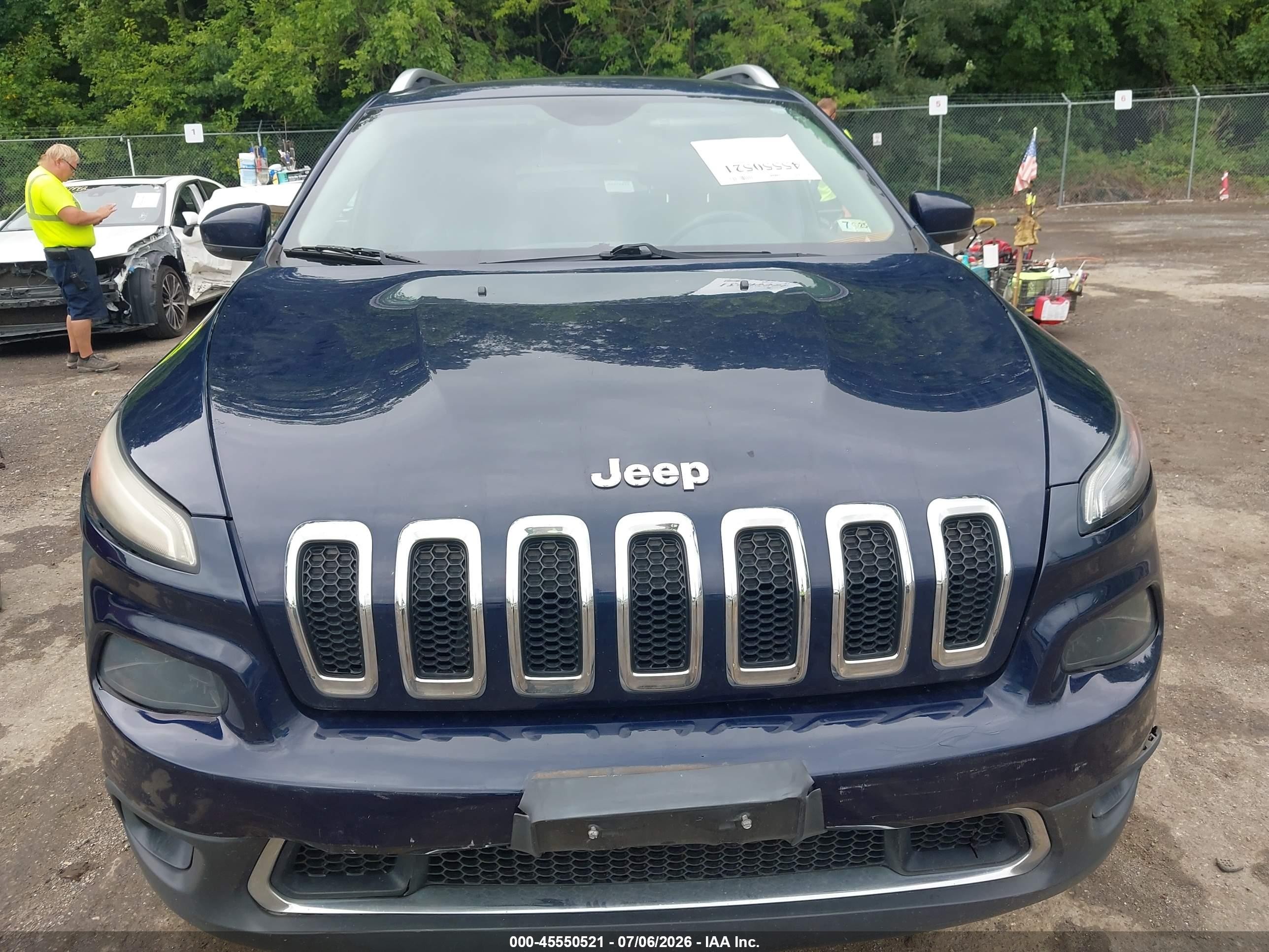 2015 Jeep Cherokee Limited Blue vin: 1C4PJMDS5FW667537