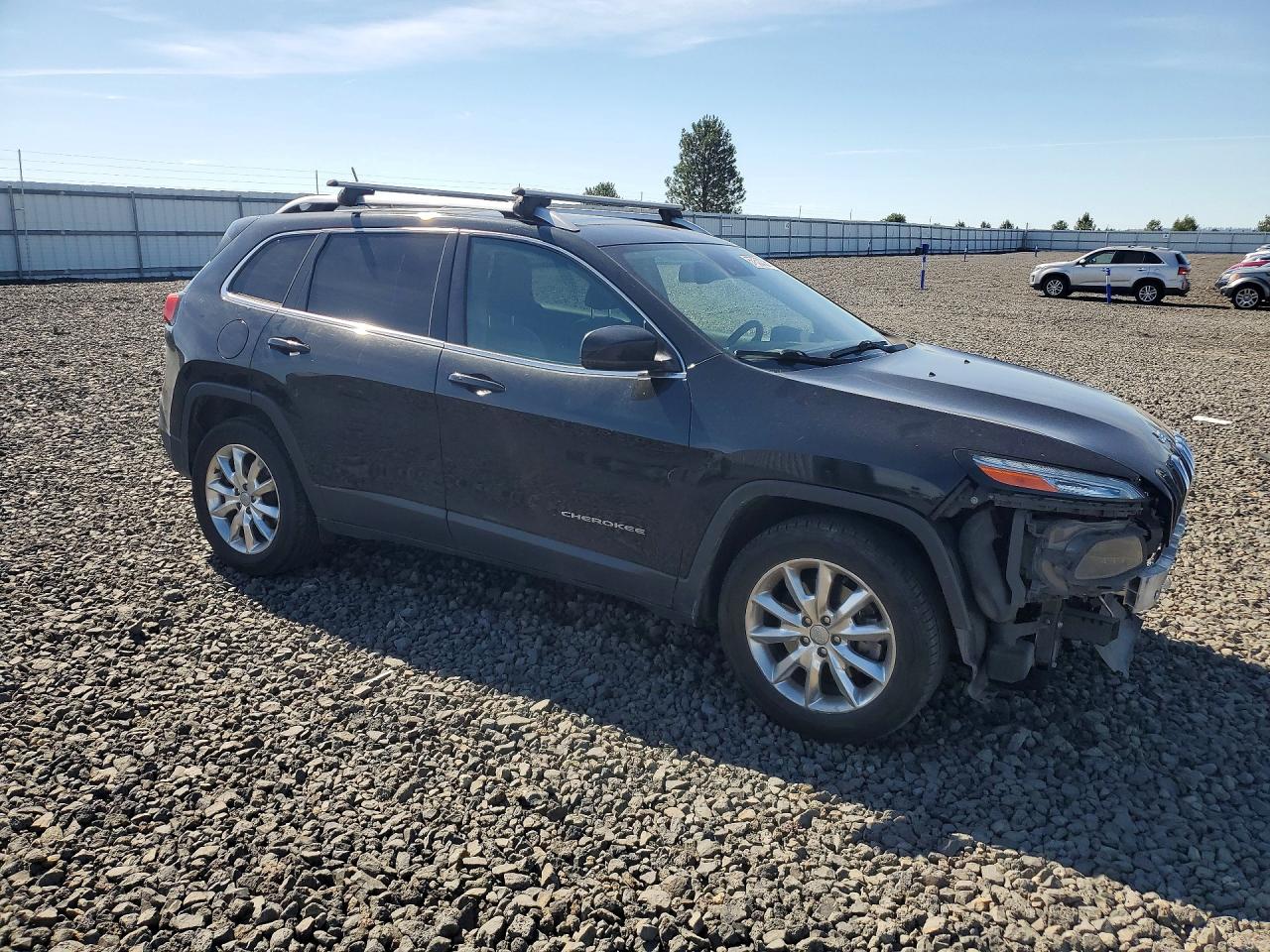2015 Jeep Cherokee Limited Black vin: 1C4PJMDS5FW669028
