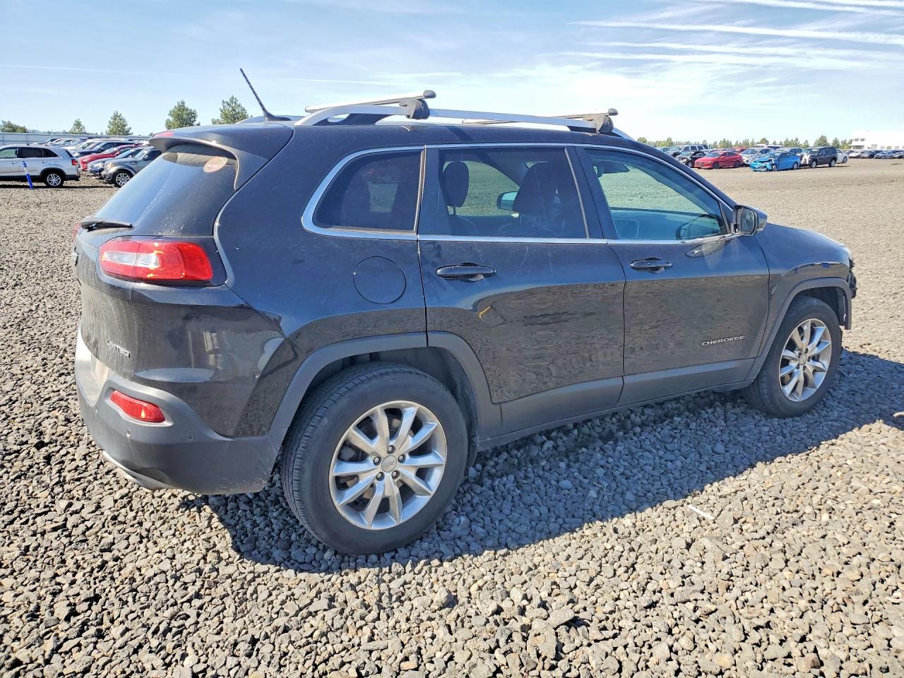 2015 Jeep Cherokee Limited Black vin: 1C4PJMDS5FW669028