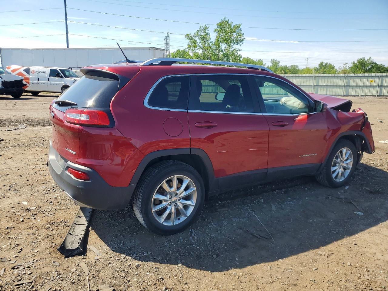 2015 Jeep Cherokee Limited Red vin: 1C4PJMDS5FW703632