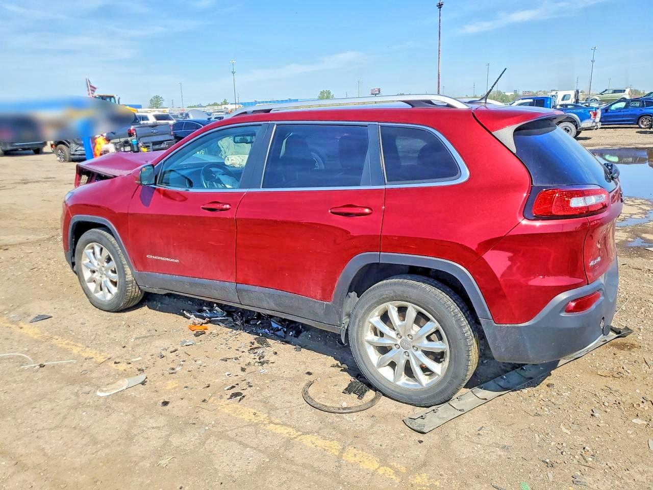 2015 Jeep Cherokee Limited Red vin: 1C4PJMDS5FW703632