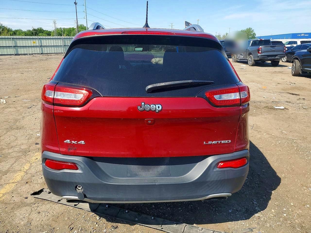 2015 Jeep Cherokee Limited Red vin: 1C4PJMDS5FW703632
