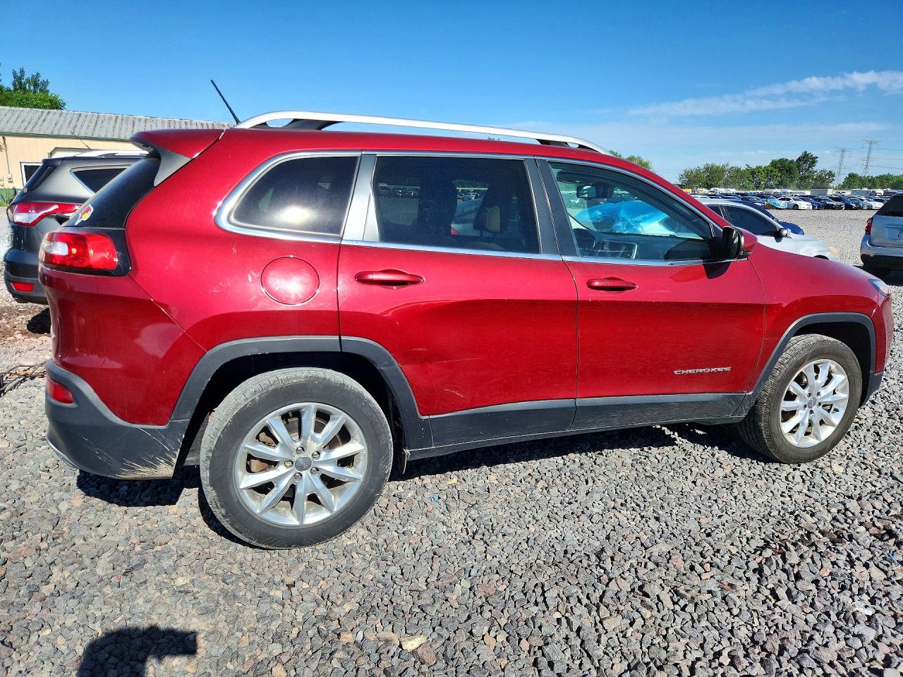 2015 Jeep Cherokee Limited Темно-бордовый vin: 1C4PJMDS5FW717773