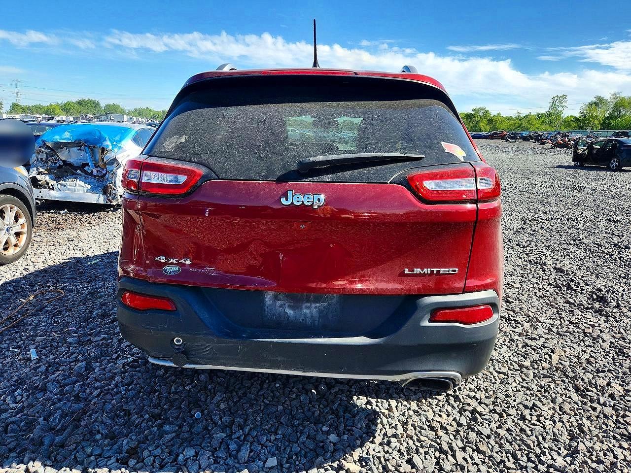 2015 Jeep Cherokee Limited Темно-бордовый vin: 1C4PJMDS5FW717773