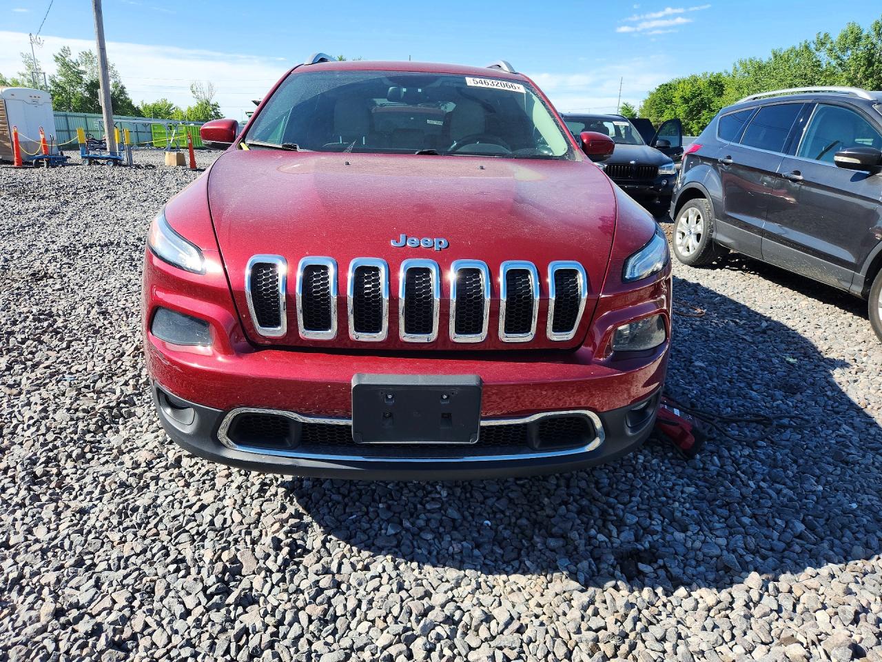 2015 Jeep Cherokee Limited Темно-бордовый vin: 1C4PJMDS5FW717773