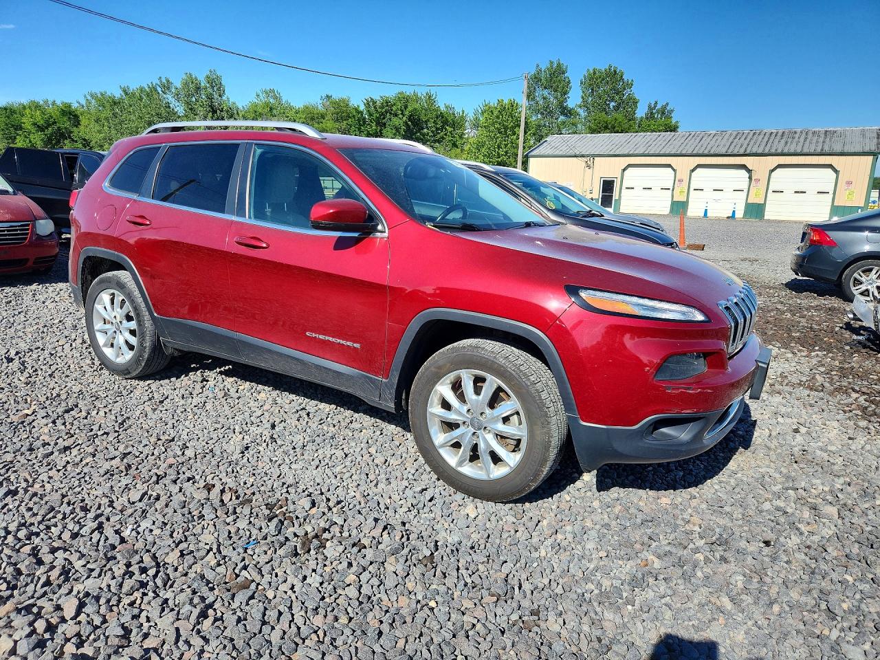 2015 Jeep Cherokee Limited Темно-бордовый vin: 1C4PJMDS5FW717773