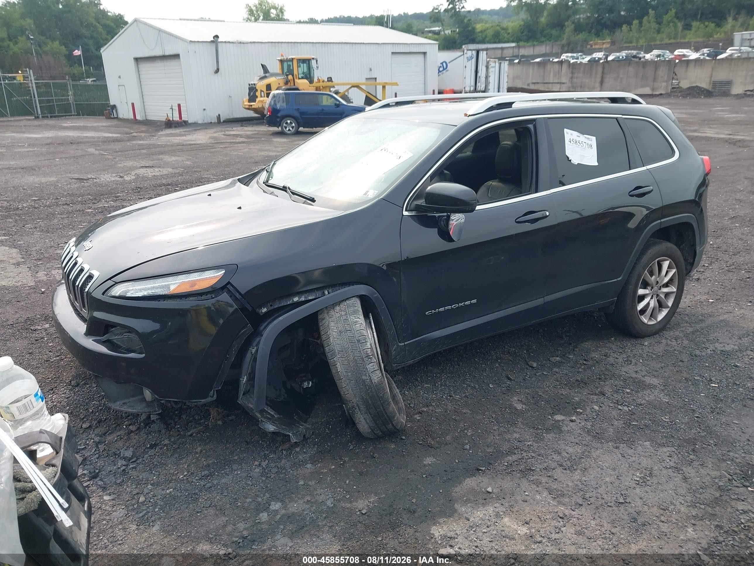 2015 Jeep Cherokee Limited Black vin: 1C4PJMDS5FW719538