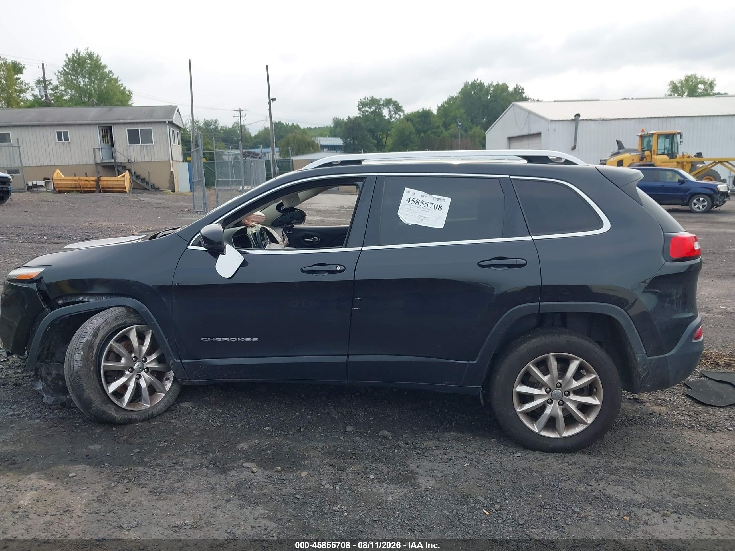 2015 Jeep Cherokee Limited Black vin: 1C4PJMDS5FW719538