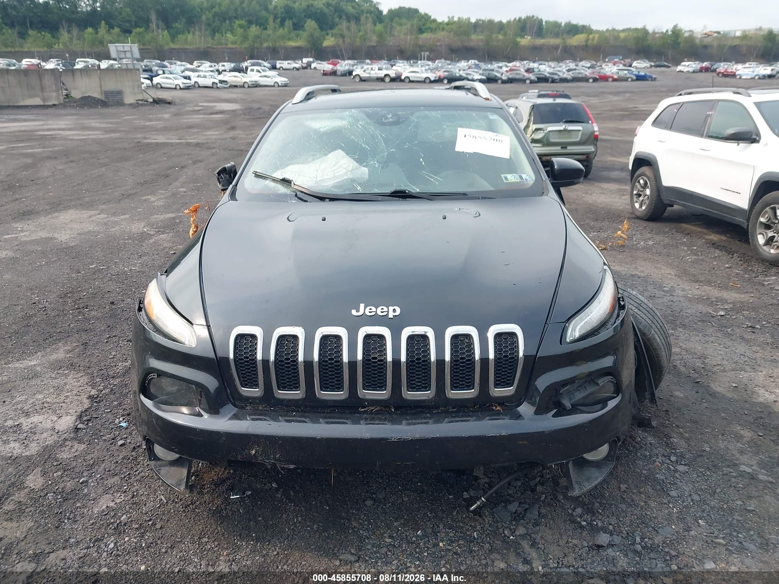 2015 Jeep Cherokee Limited Black vin: 1C4PJMDS5FW719538