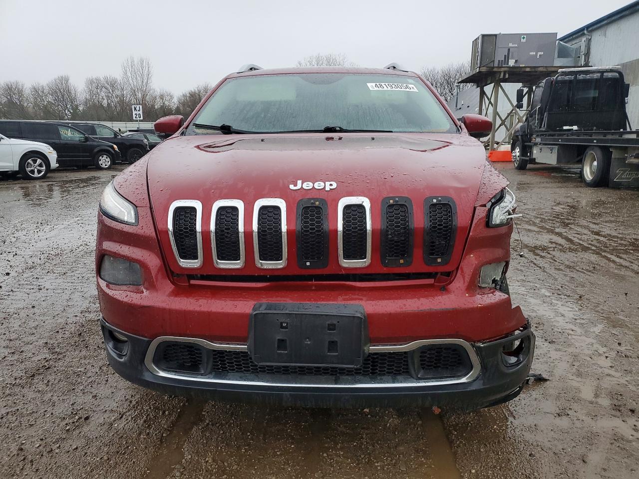 2016 Jeep Cherokee Limited Burgundy vin: 1C4PJMDS5GW221227