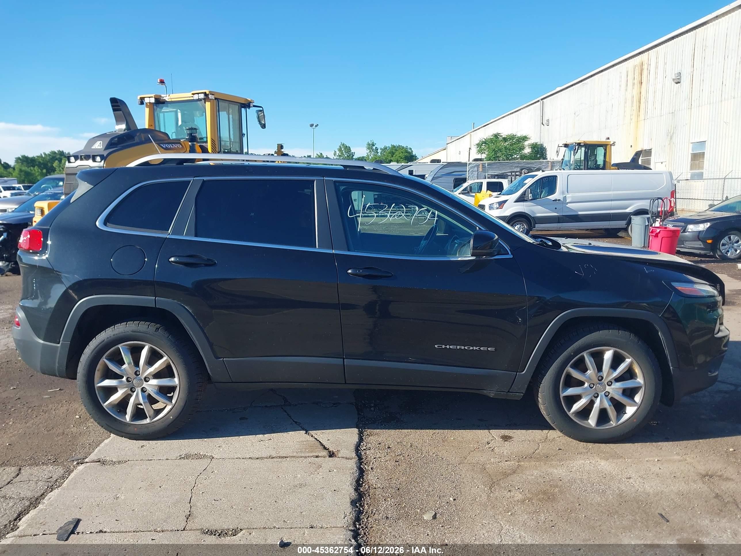 2014 Jeep Cherokee Limited Black vin: 1C4PJMDS6EW133994