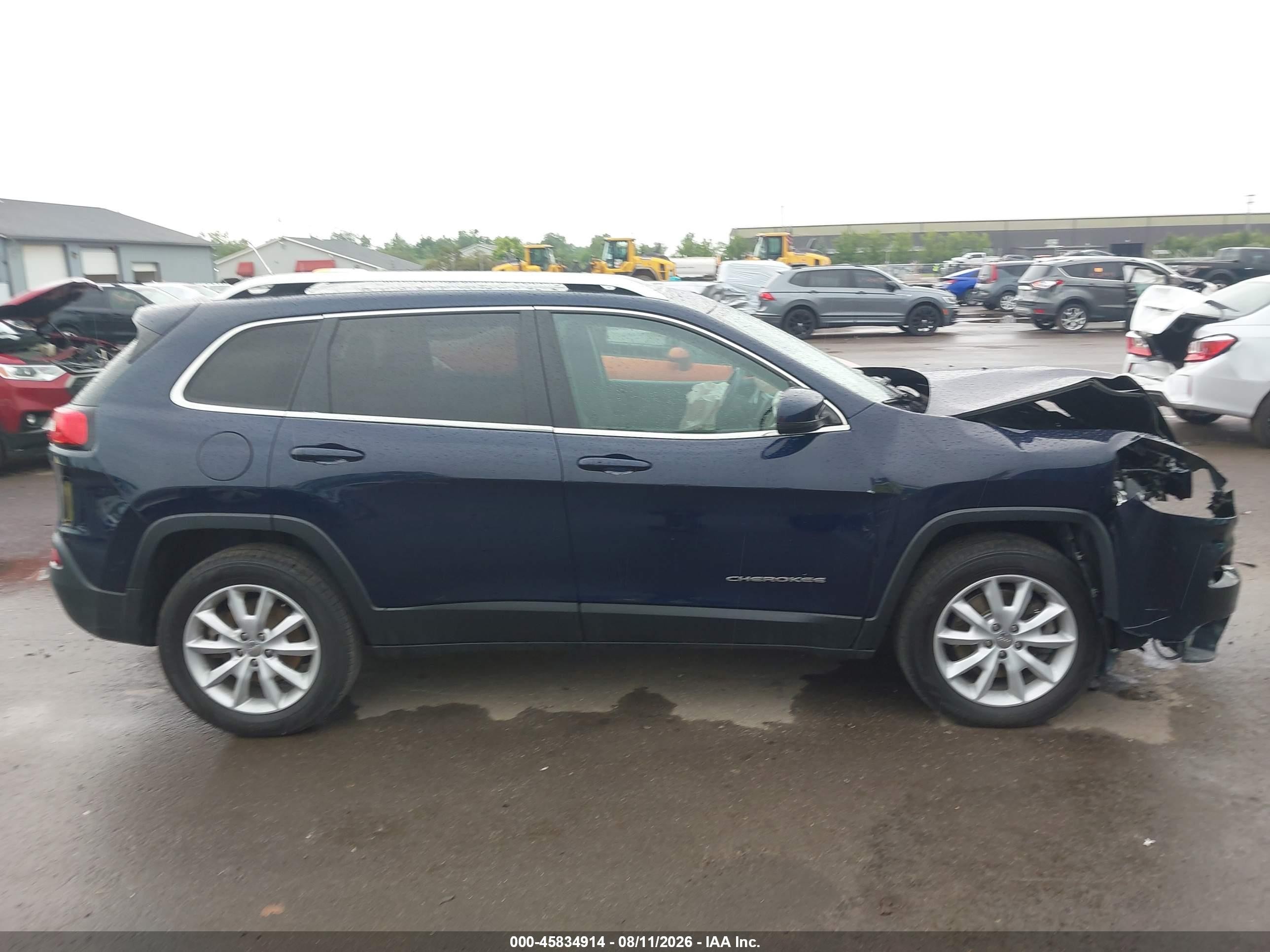 2014 Jeep Cherokee Limited Dark Blue vin: 1C4PJMDS6EW156384