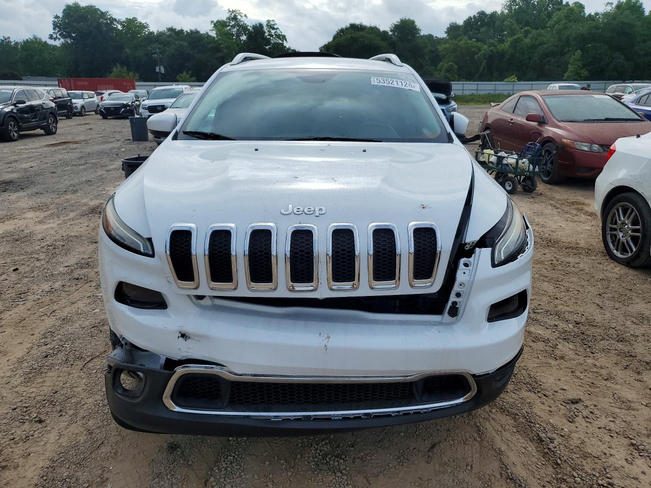 2014 Jeep Cherokee Limited White vin: 1C4PJMDS6EW169314