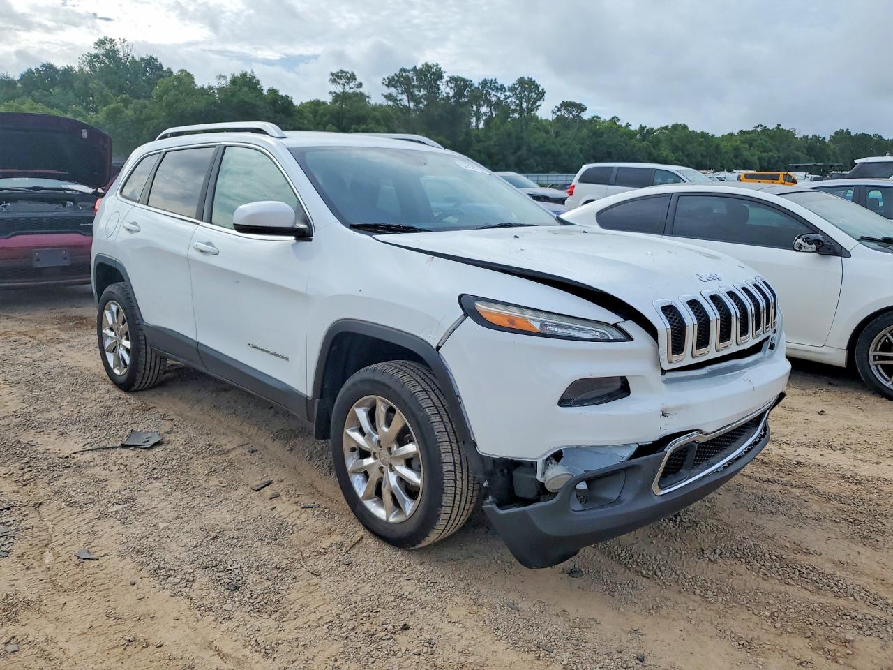 2014 Jeep Cherokee Limited White vin: 1C4PJMDS6EW169314