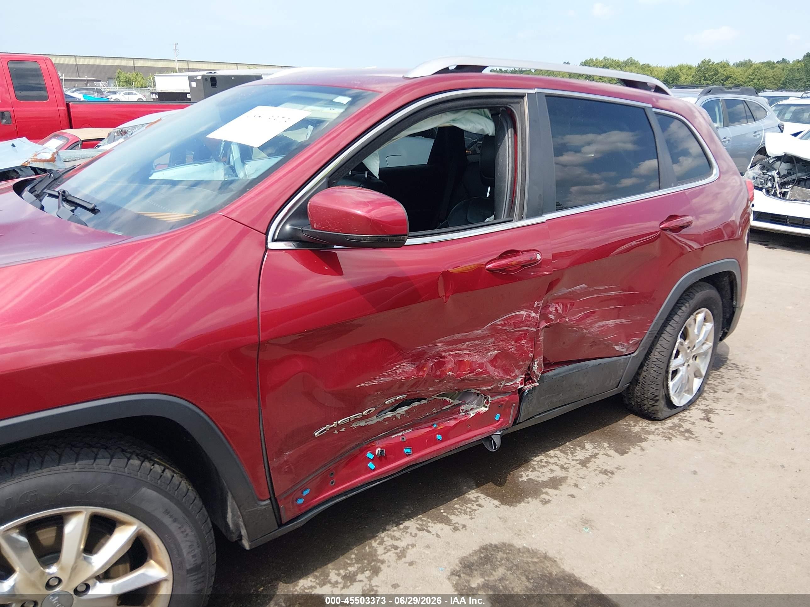 2014 Jeep Cherokee Limited Red vin: 1C4PJMDS6EW170088