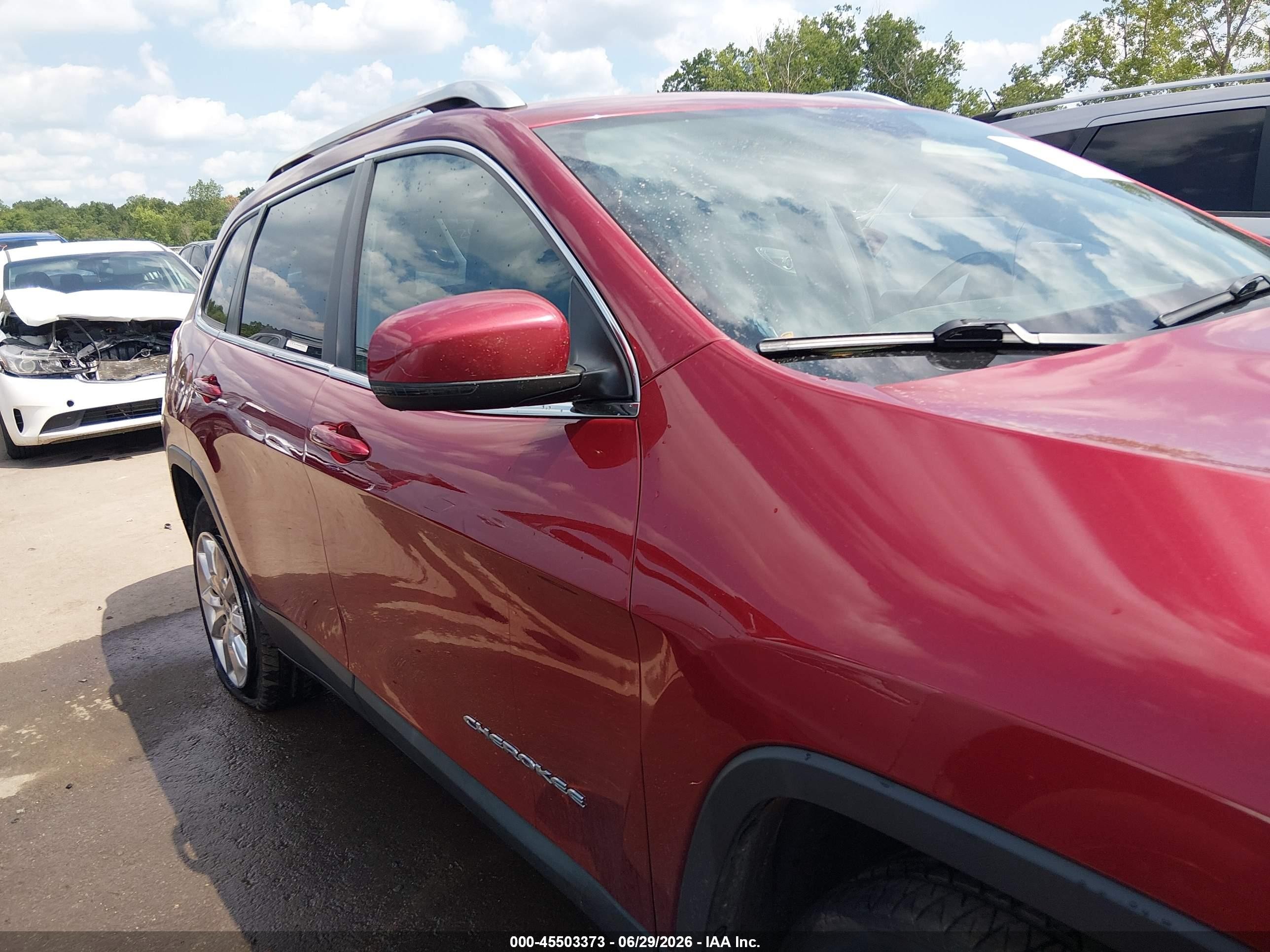 2014 Jeep Cherokee Limited Red vin: 1C4PJMDS6EW170088