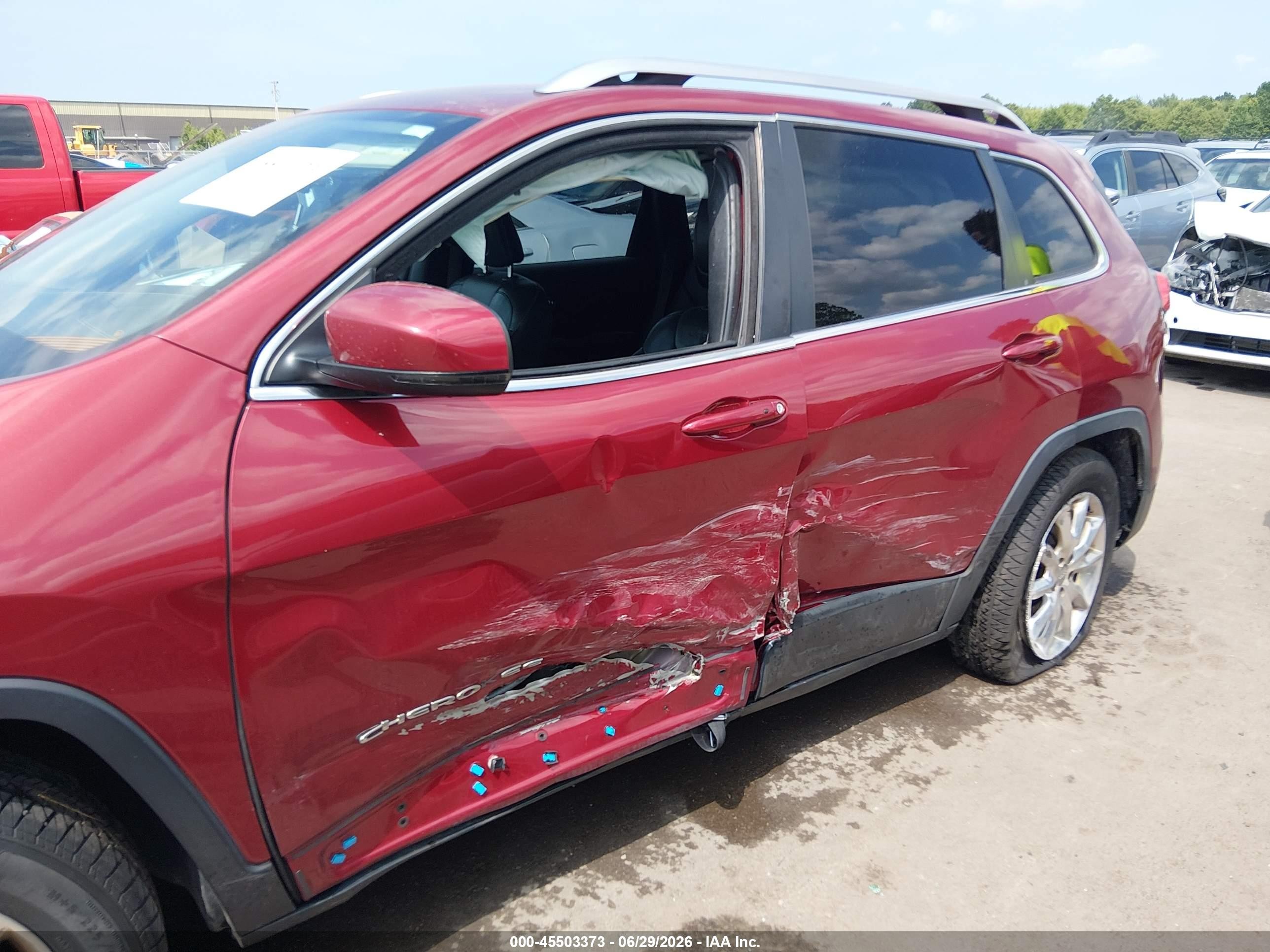 2014 Jeep Cherokee Limited Red vin: 1C4PJMDS6EW170088
