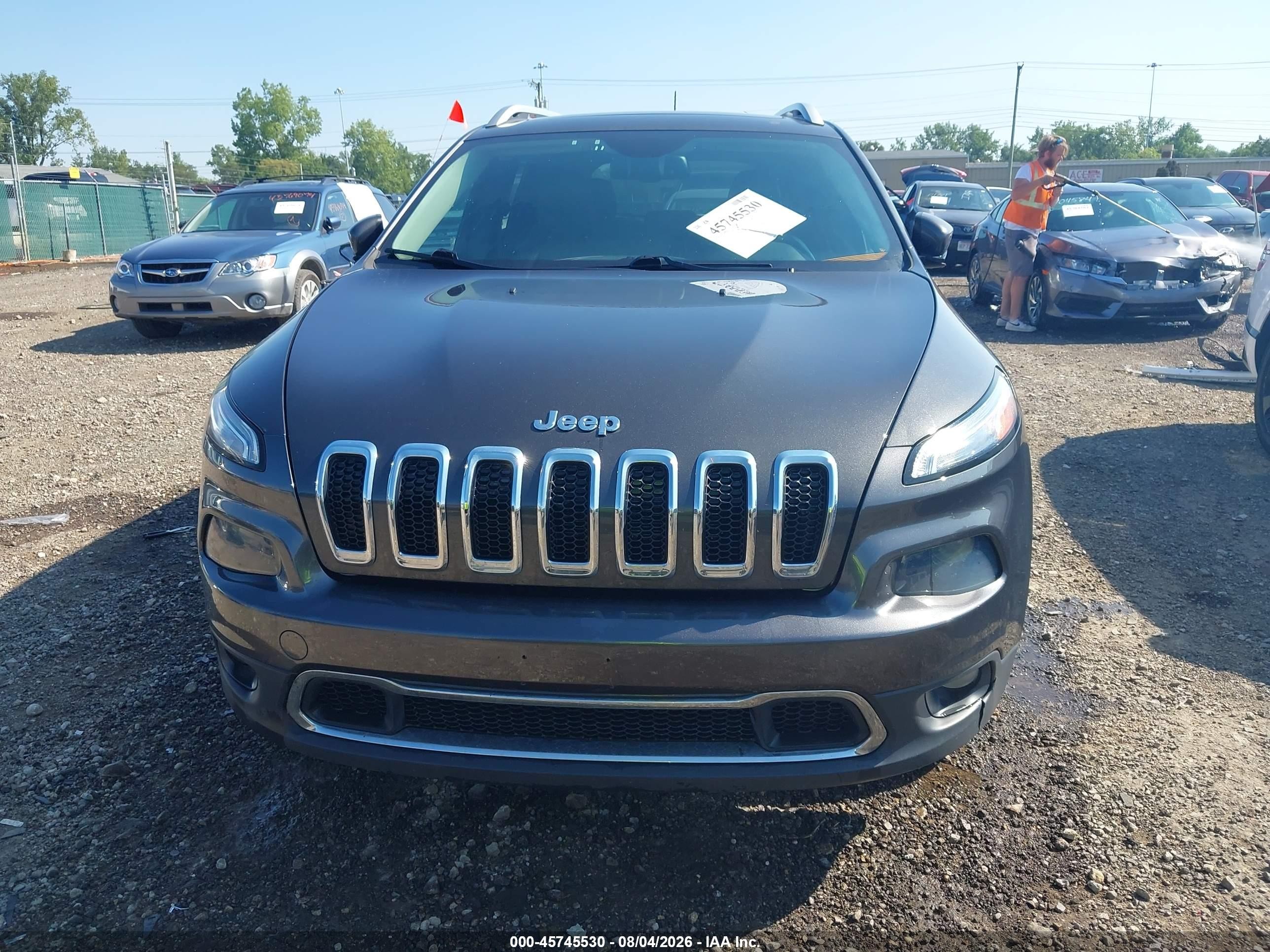 2014 Jeep Cherokee Limited Gray vin: 1C4PJMDS6EW198098