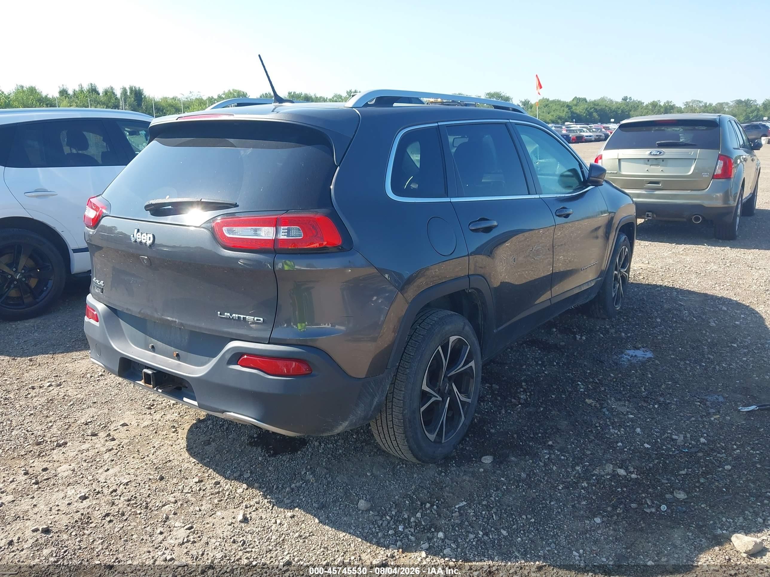 2014 Jeep Cherokee Limited Gray vin: 1C4PJMDS6EW198098