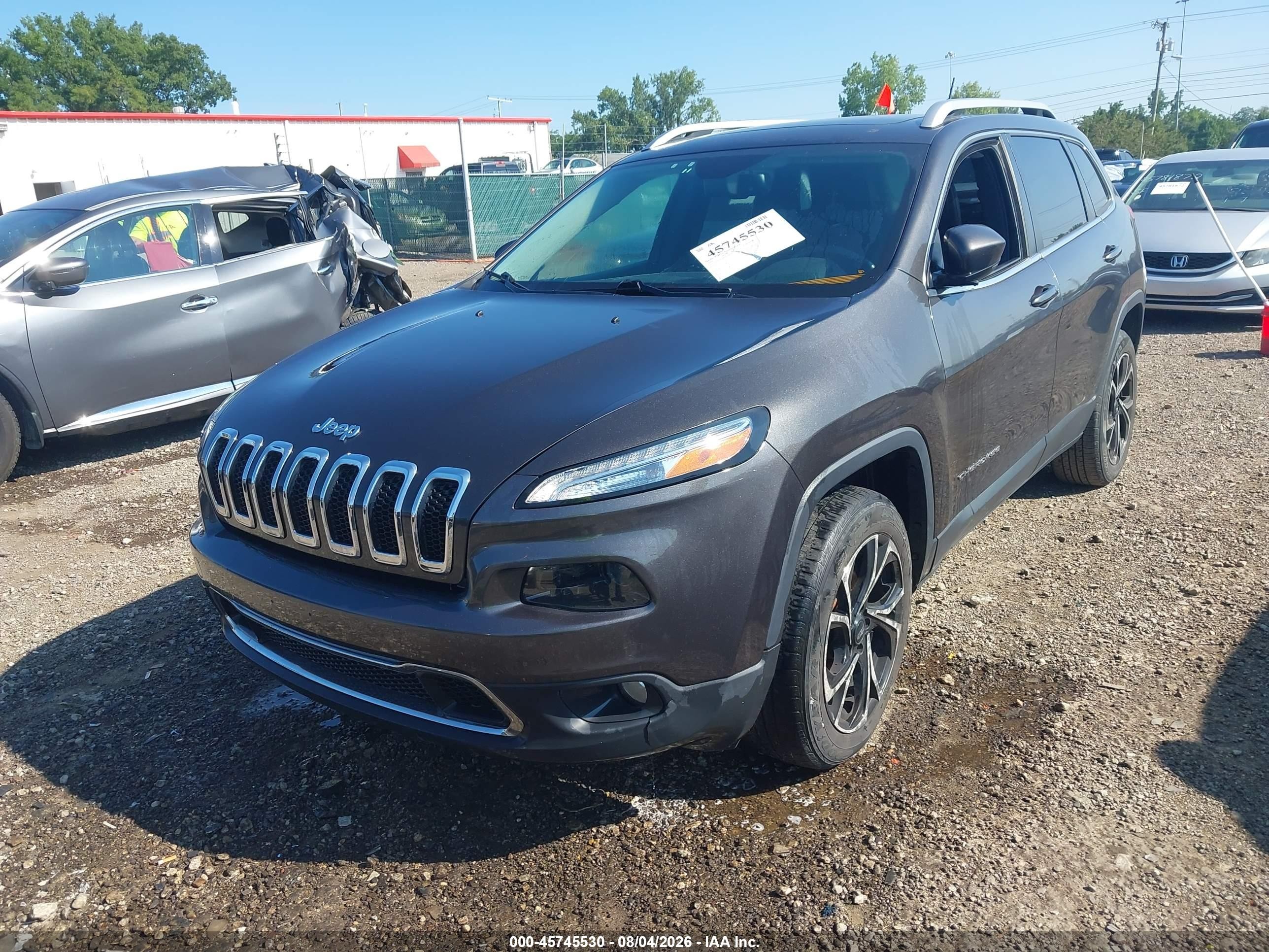 2014 Jeep Cherokee Limited Gray vin: 1C4PJMDS6EW198098