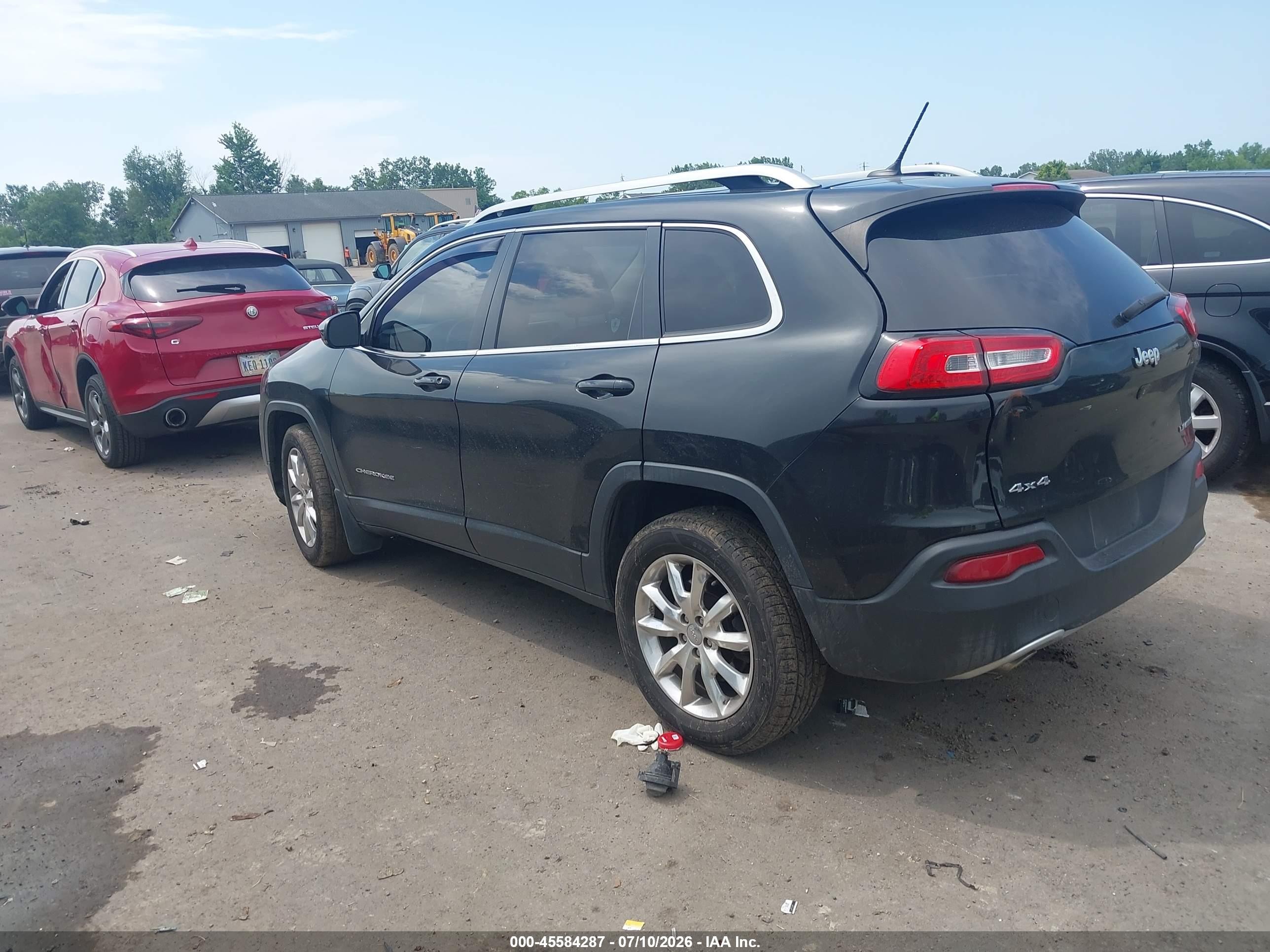 2014 Jeep Cherokee Limited Черный vin: 1C4PJMDS6EW210606