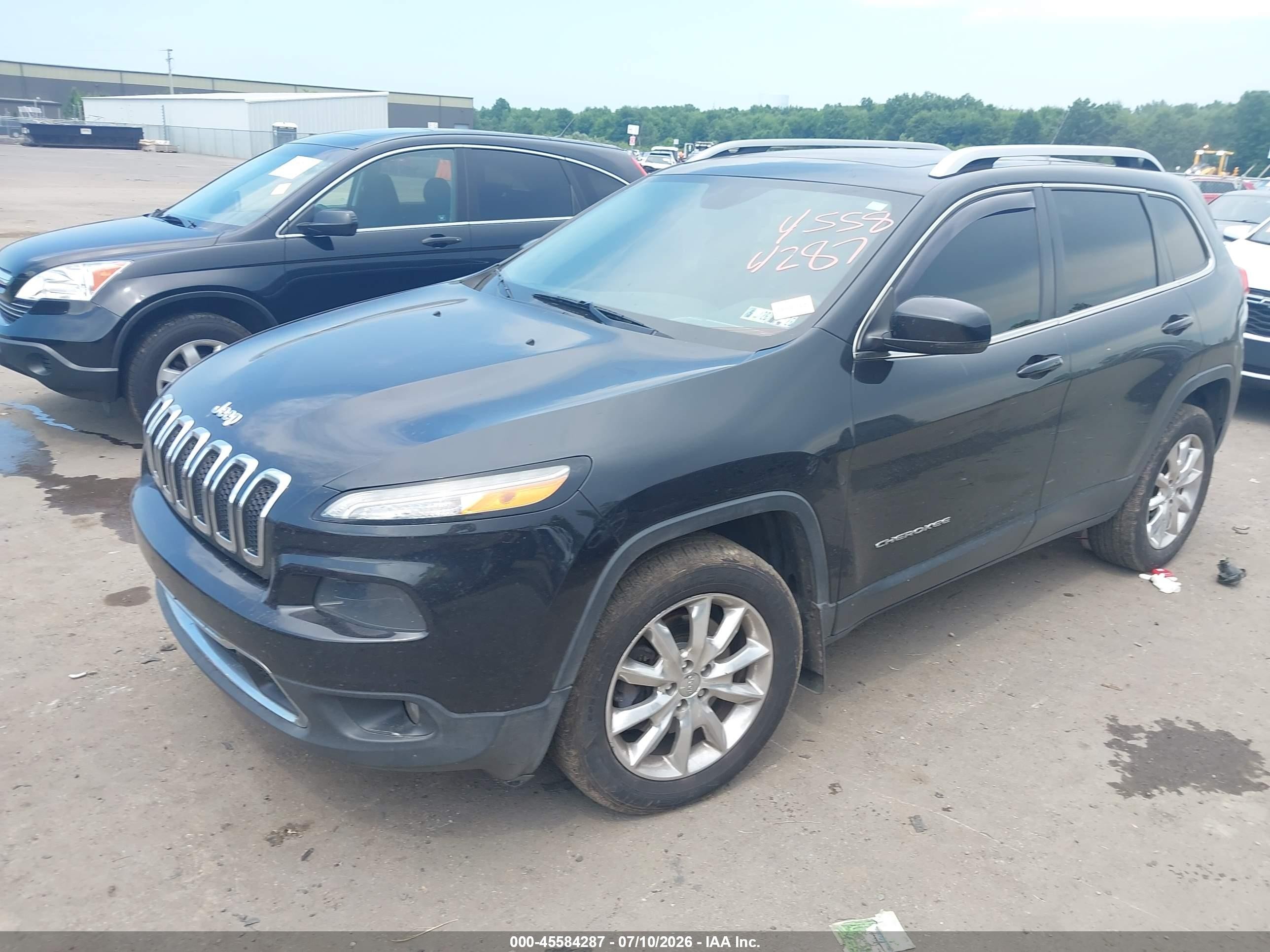 2014 Jeep Cherokee Limited Черный vin: 1C4PJMDS6EW210606