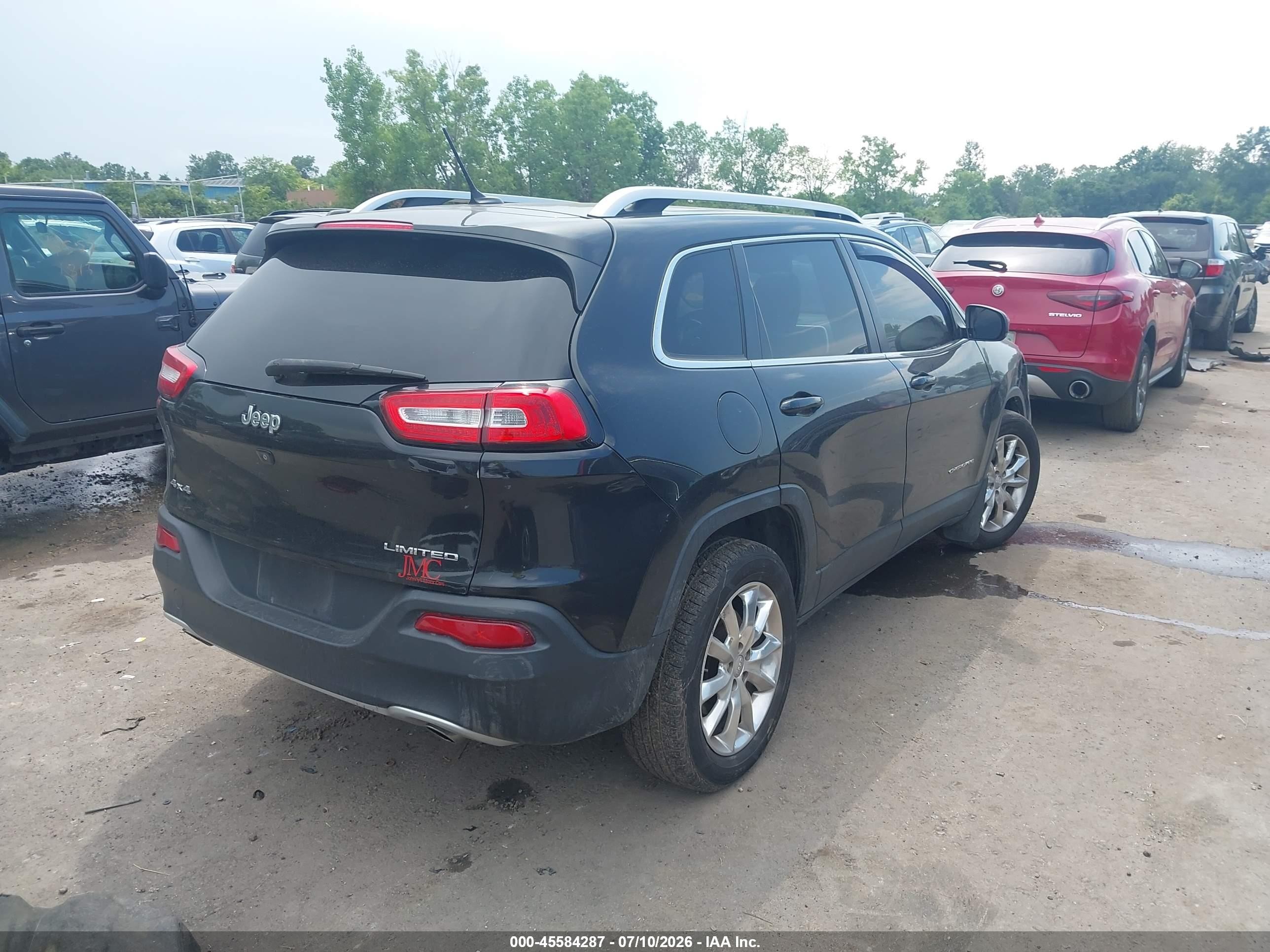 2014 Jeep Cherokee Limited Черный vin: 1C4PJMDS6EW210606