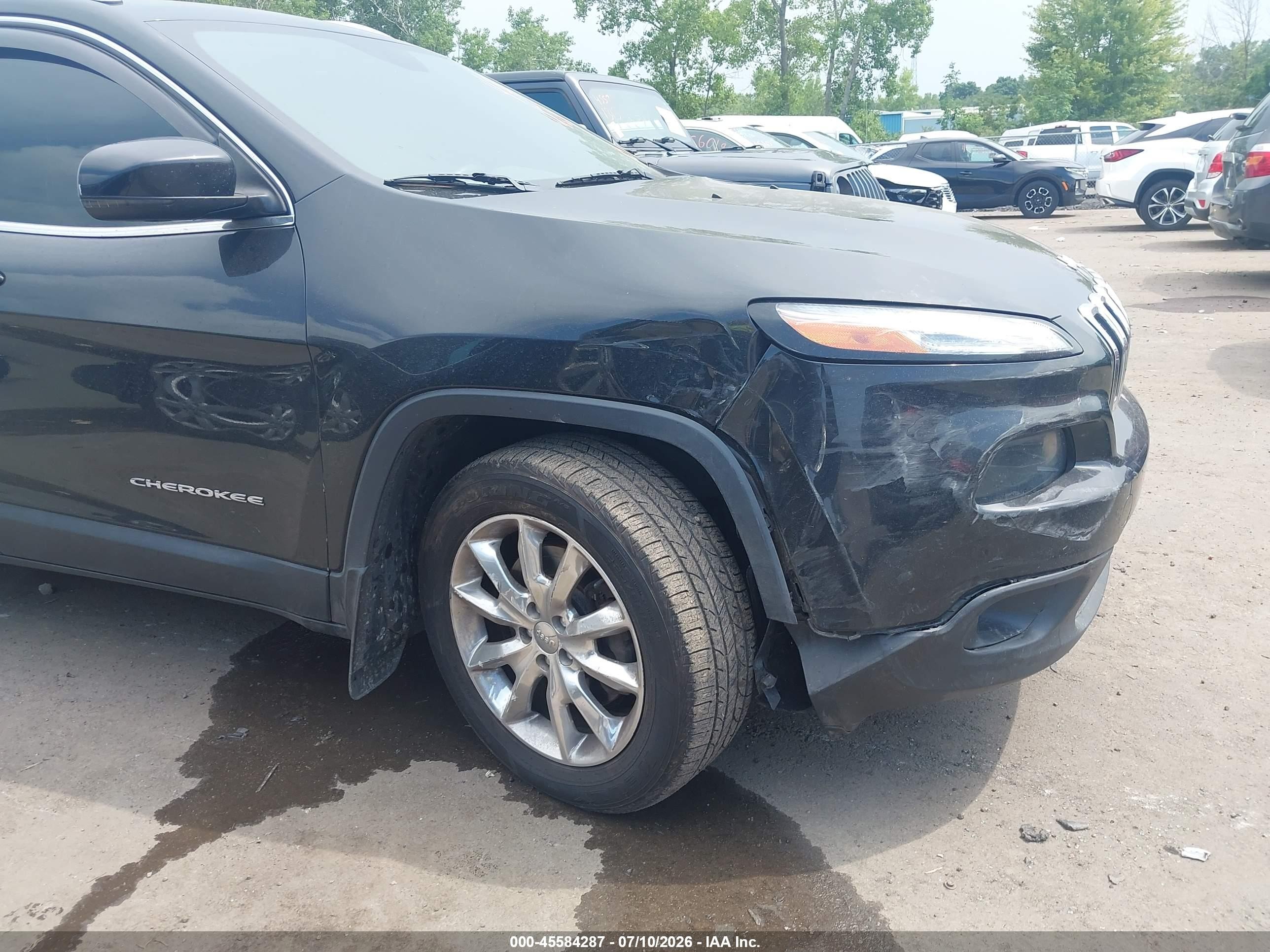 2014 Jeep Cherokee Limited Черный vin: 1C4PJMDS6EW210606