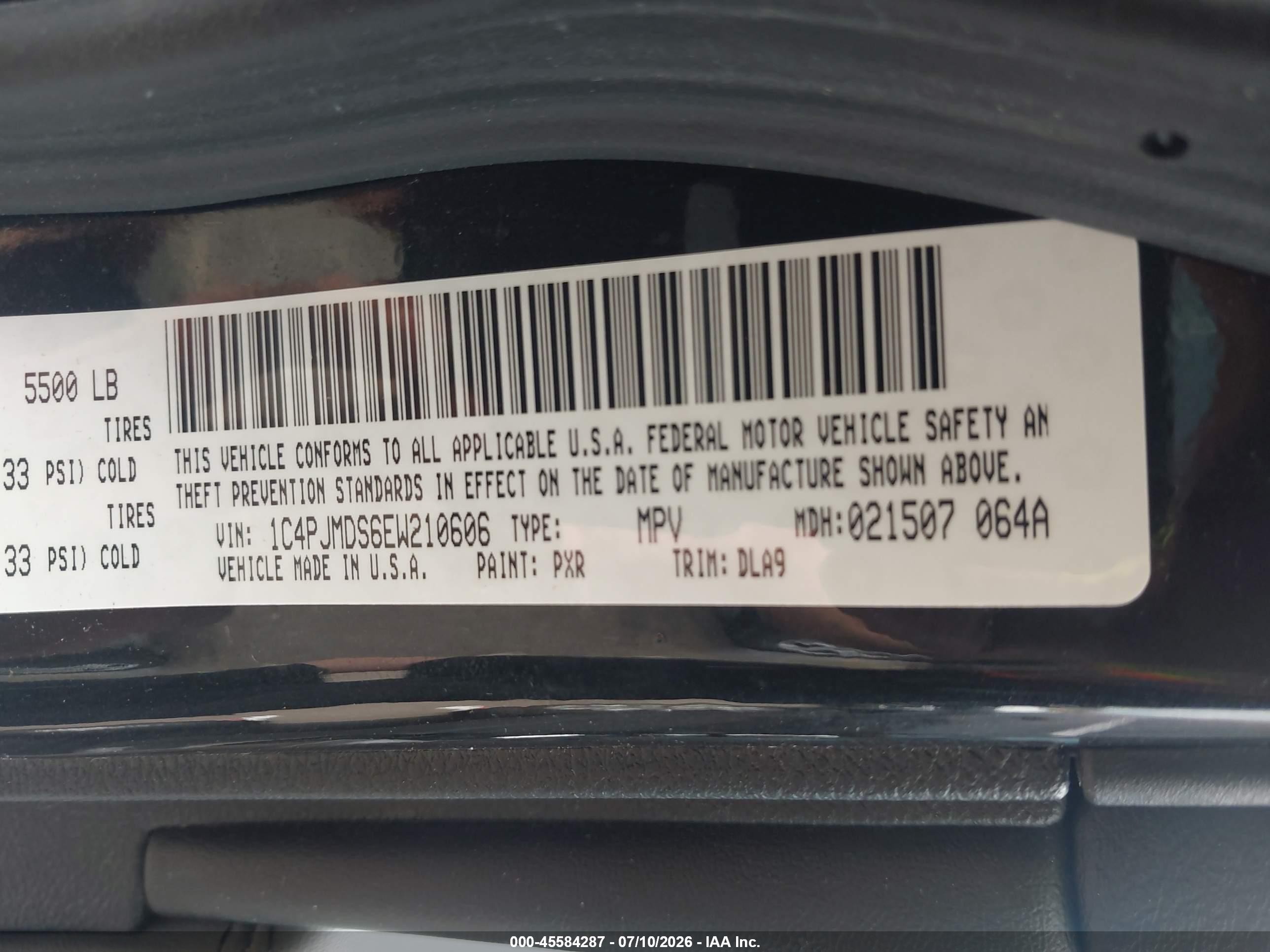 2014 Jeep Cherokee Limited Черный vin: 1C4PJMDS6EW210606
