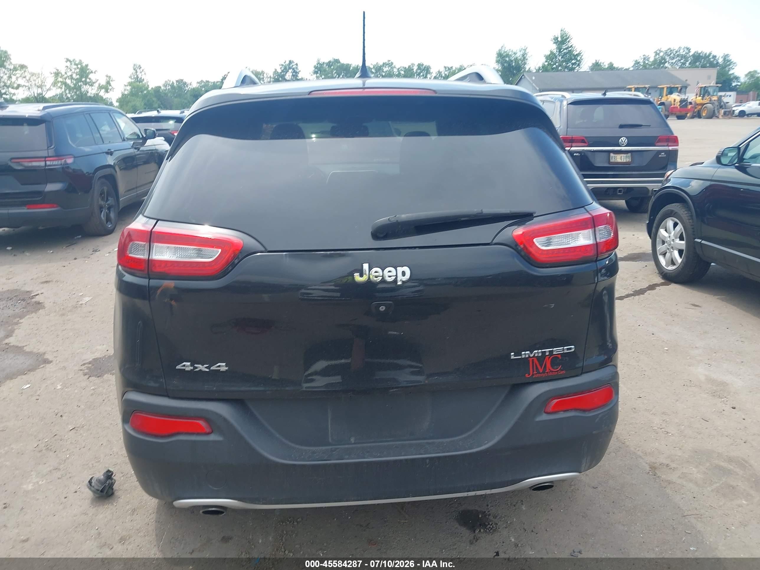 2014 Jeep Cherokee Limited Черный vin: 1C4PJMDS6EW210606