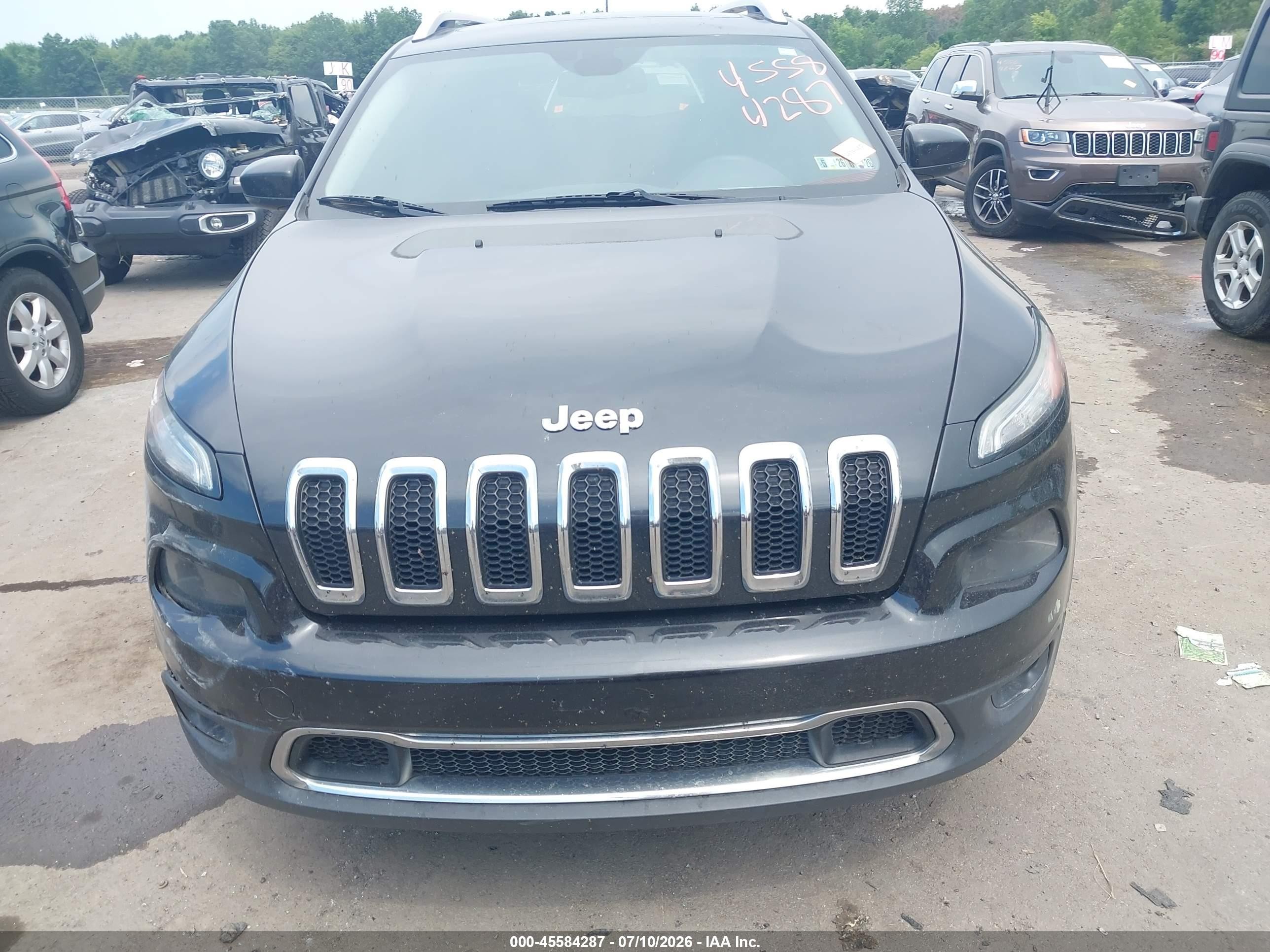 2014 Jeep Cherokee Limited Черный vin: 1C4PJMDS6EW210606