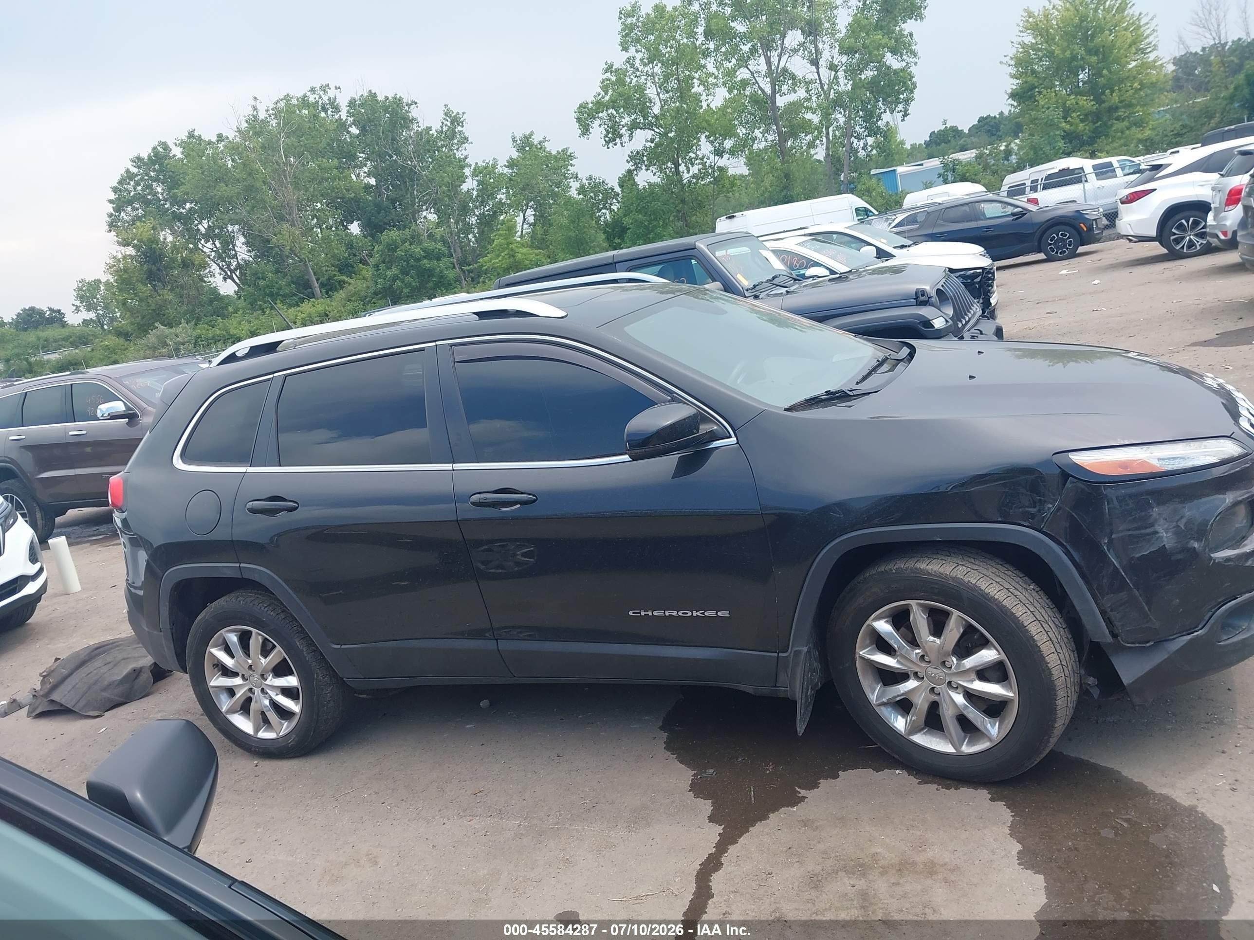 2014 Jeep Cherokee Limited Черный vin: 1C4PJMDS6EW210606