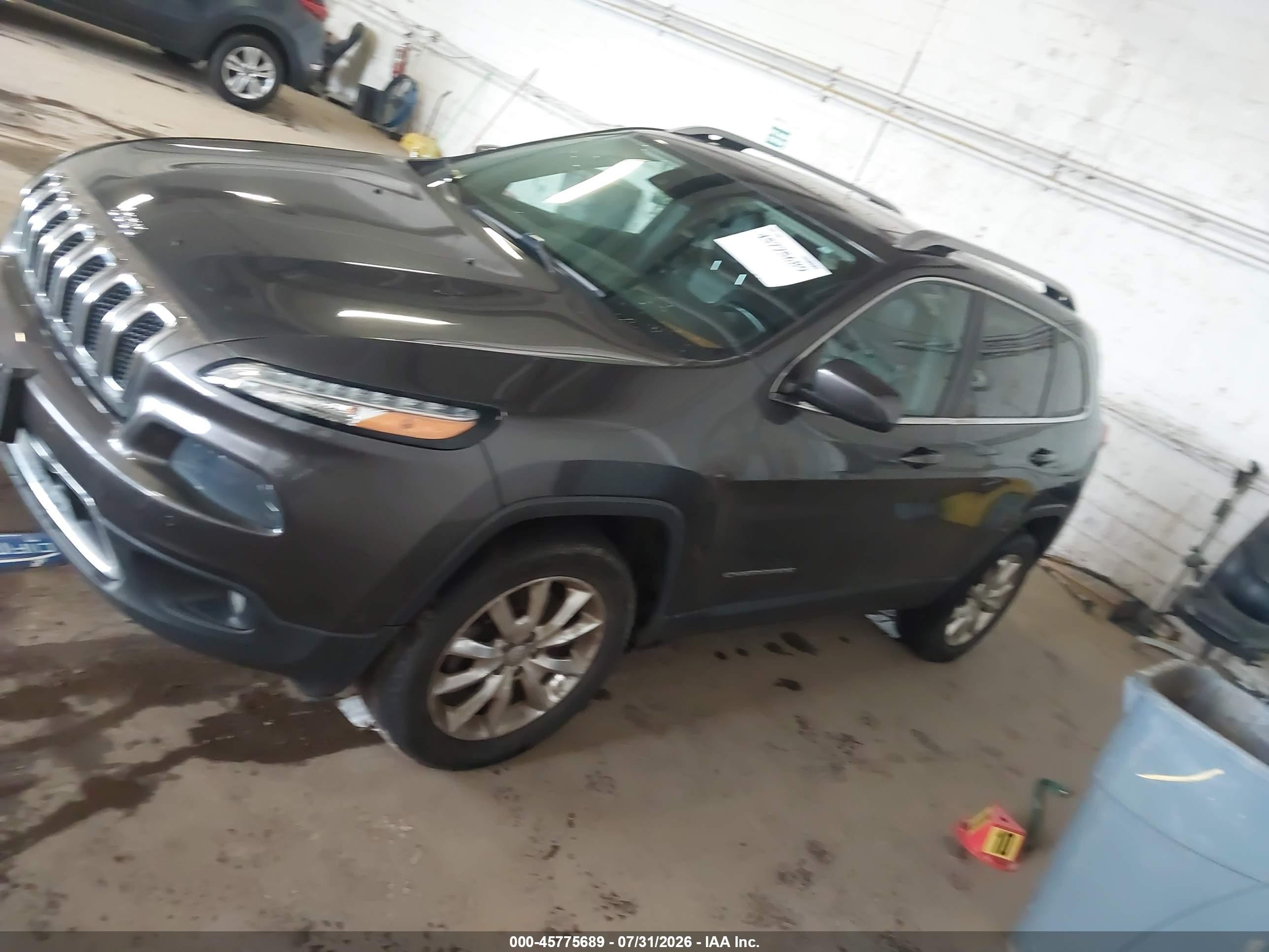 2014 Jeep Cherokee Limited Gray vin: 1C4PJMDS6EW242665