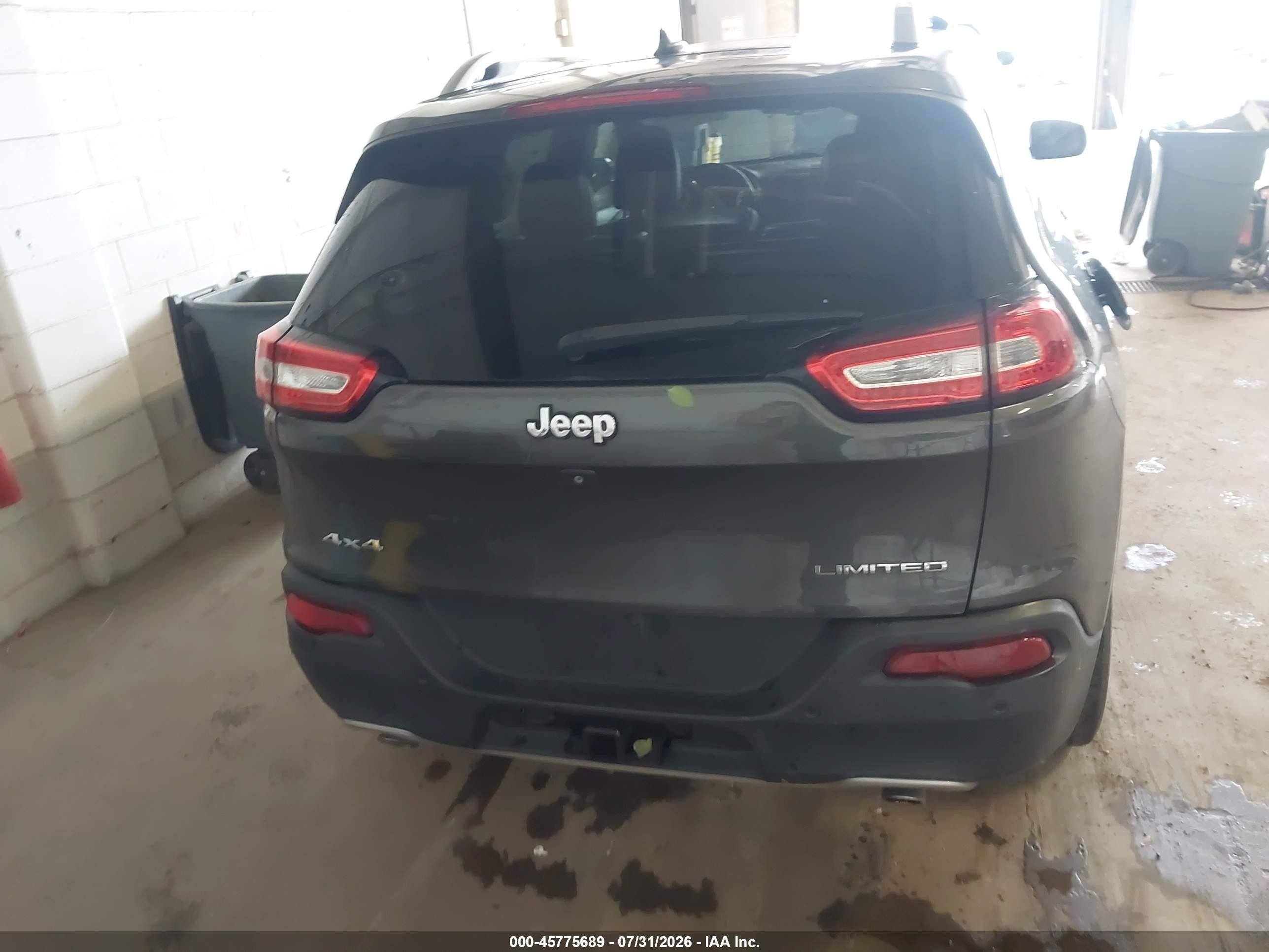 2014 Jeep Cherokee Limited Gray vin: 1C4PJMDS6EW242665