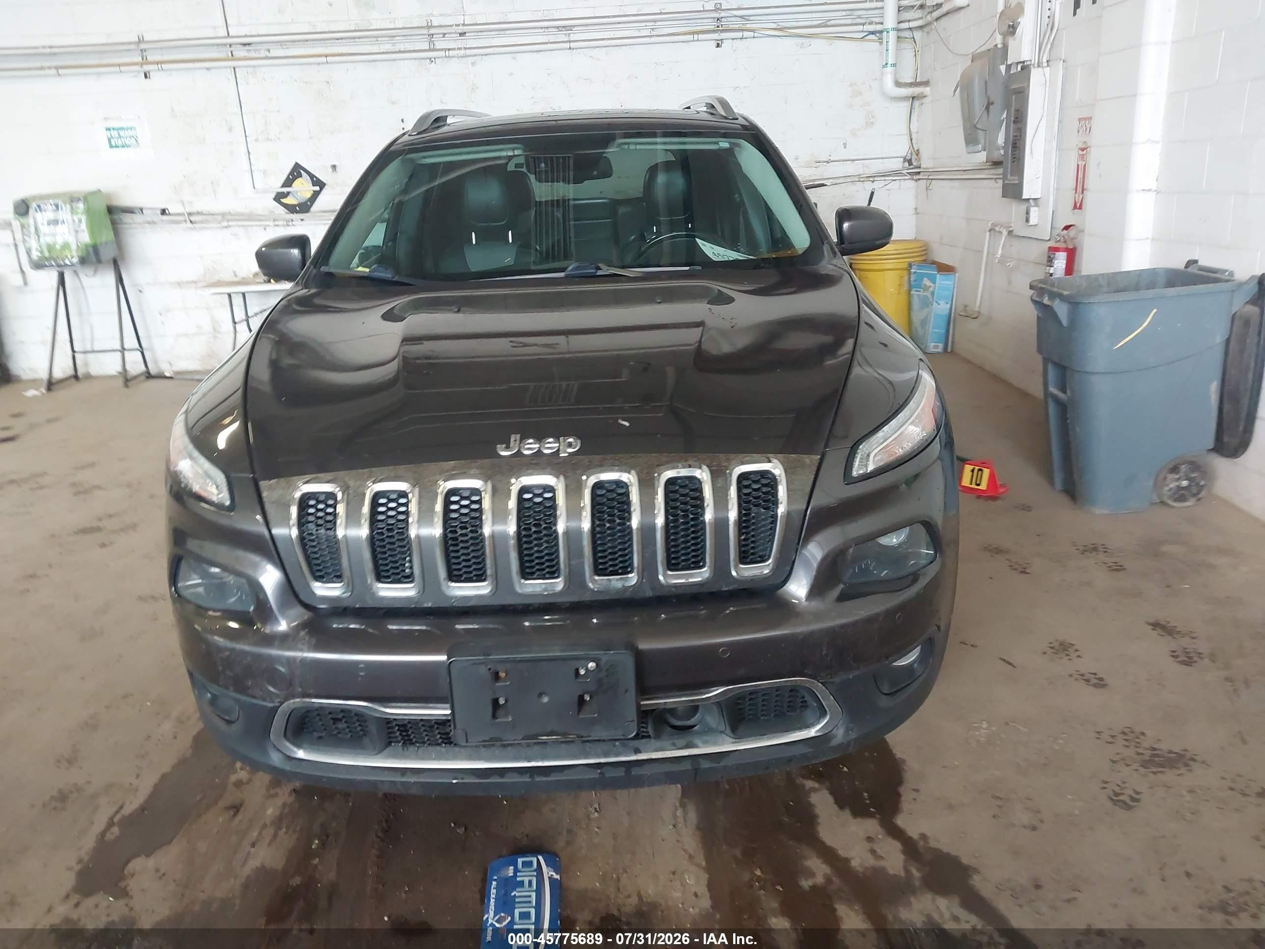 2014 Jeep Cherokee Limited Gray vin: 1C4PJMDS6EW242665