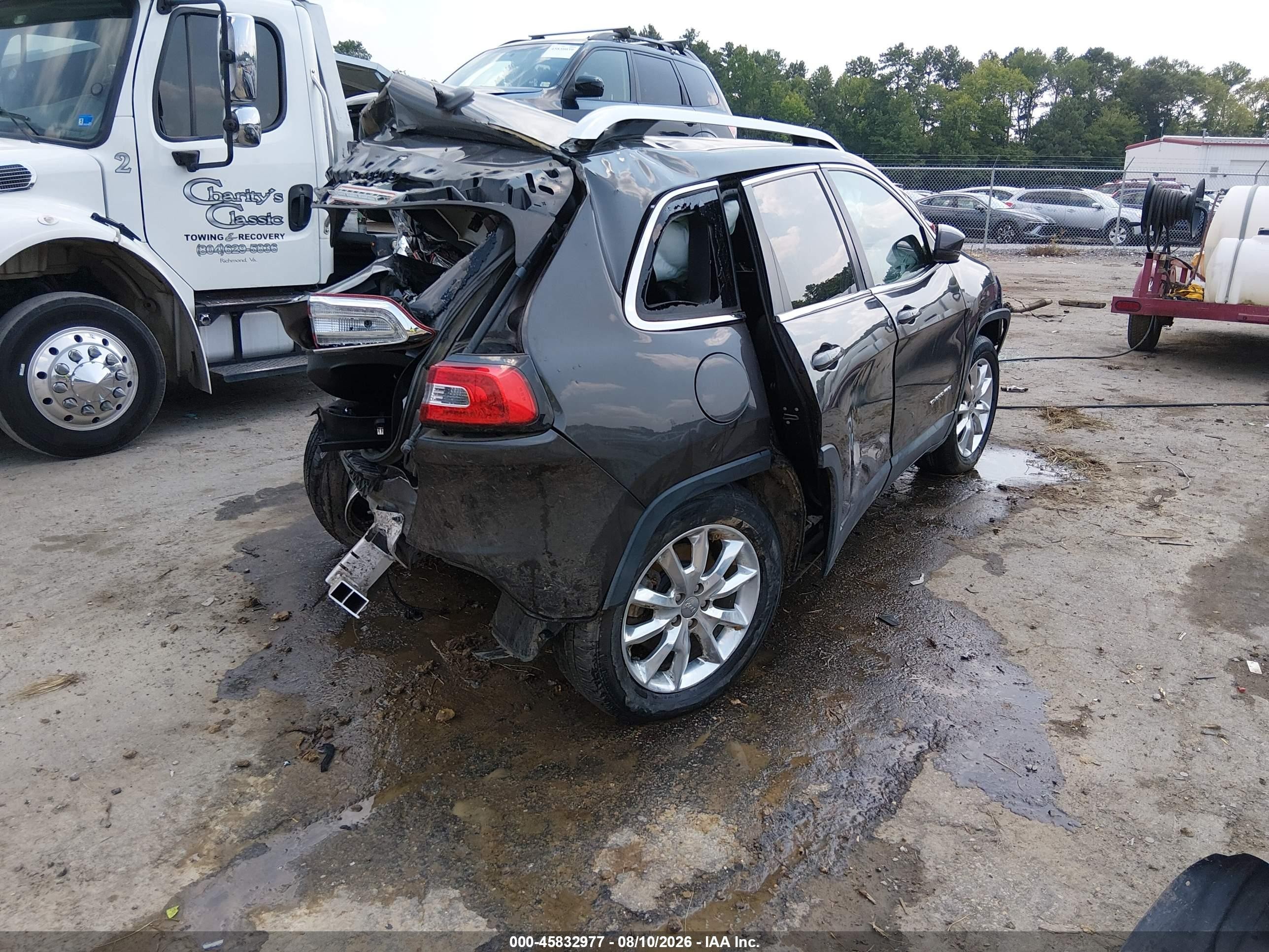 2014 Jeep Cherokee Limited Gray vin: 1C4PJMDS6EW266500