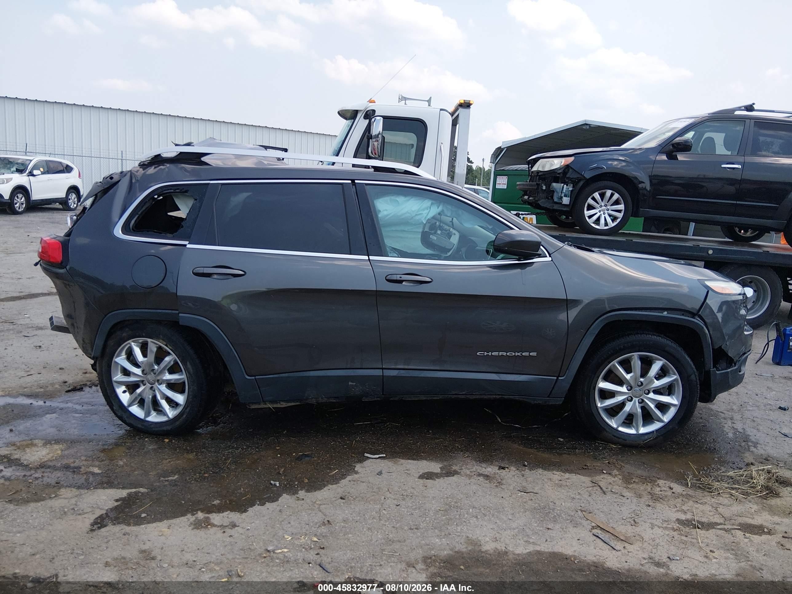 2014 Jeep Cherokee Limited Gray vin: 1C4PJMDS6EW266500