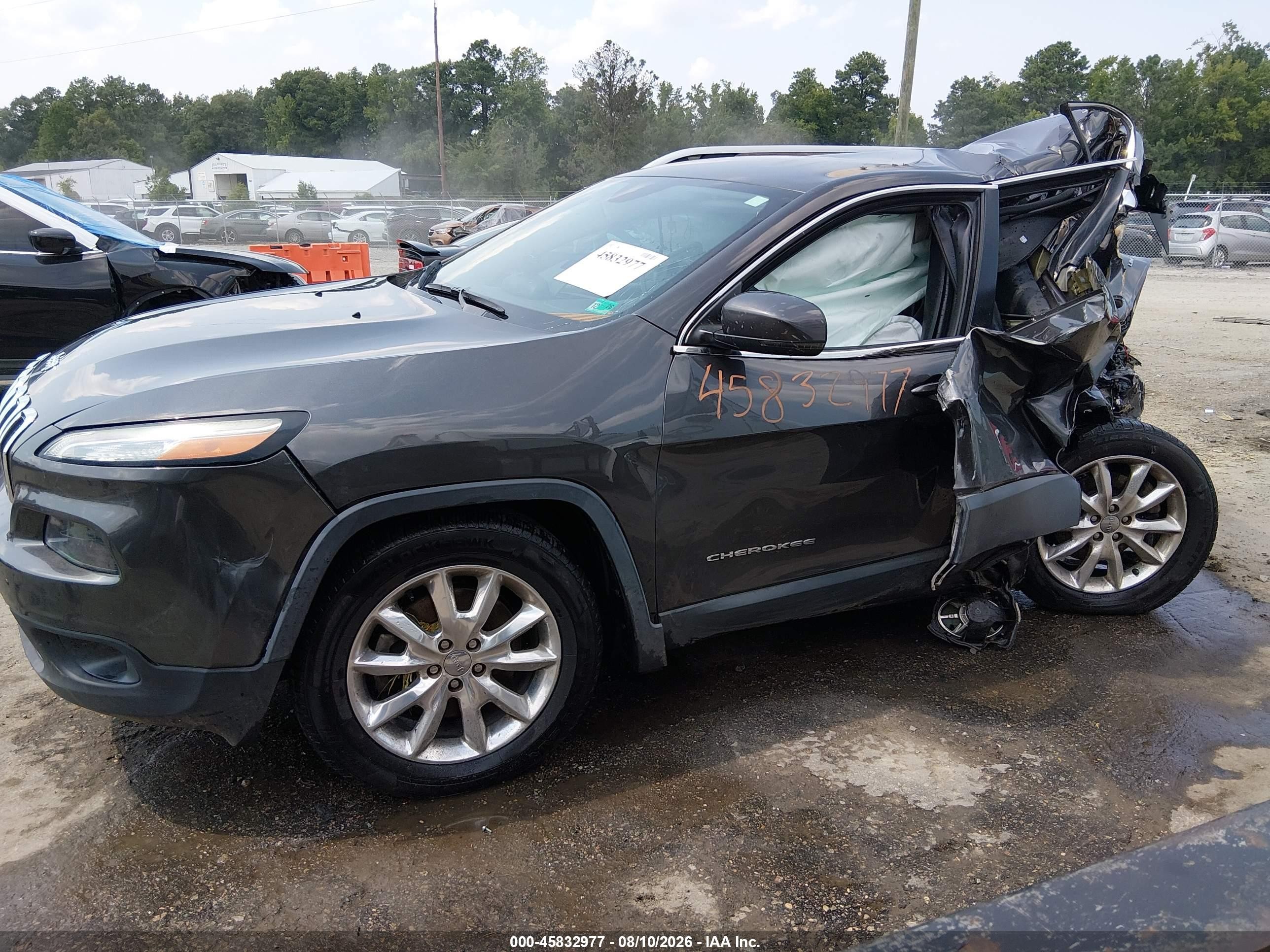 2014 Jeep Cherokee Limited Gray vin: 1C4PJMDS6EW266500