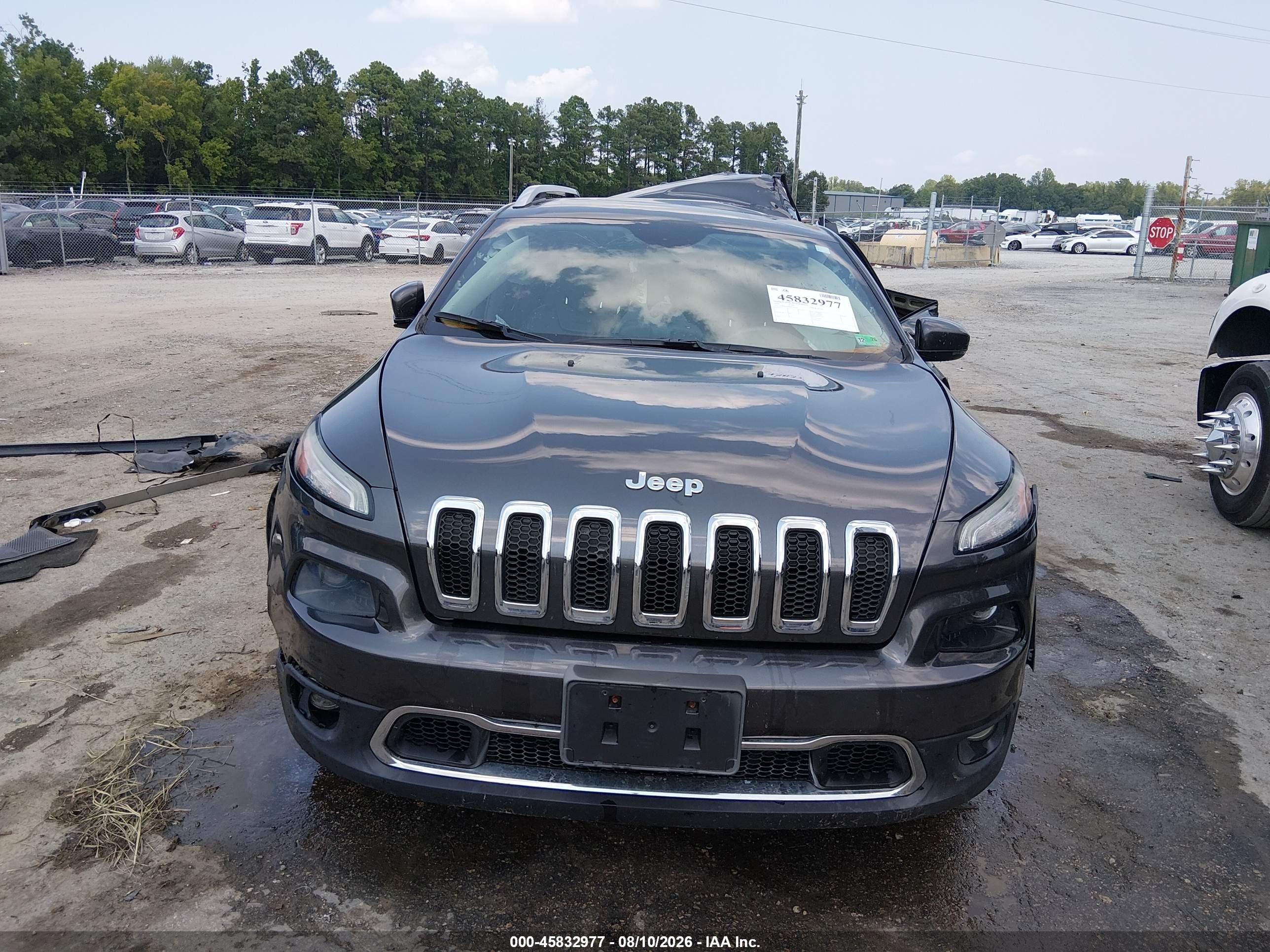 2014 Jeep Cherokee Limited Gray vin: 1C4PJMDS6EW266500