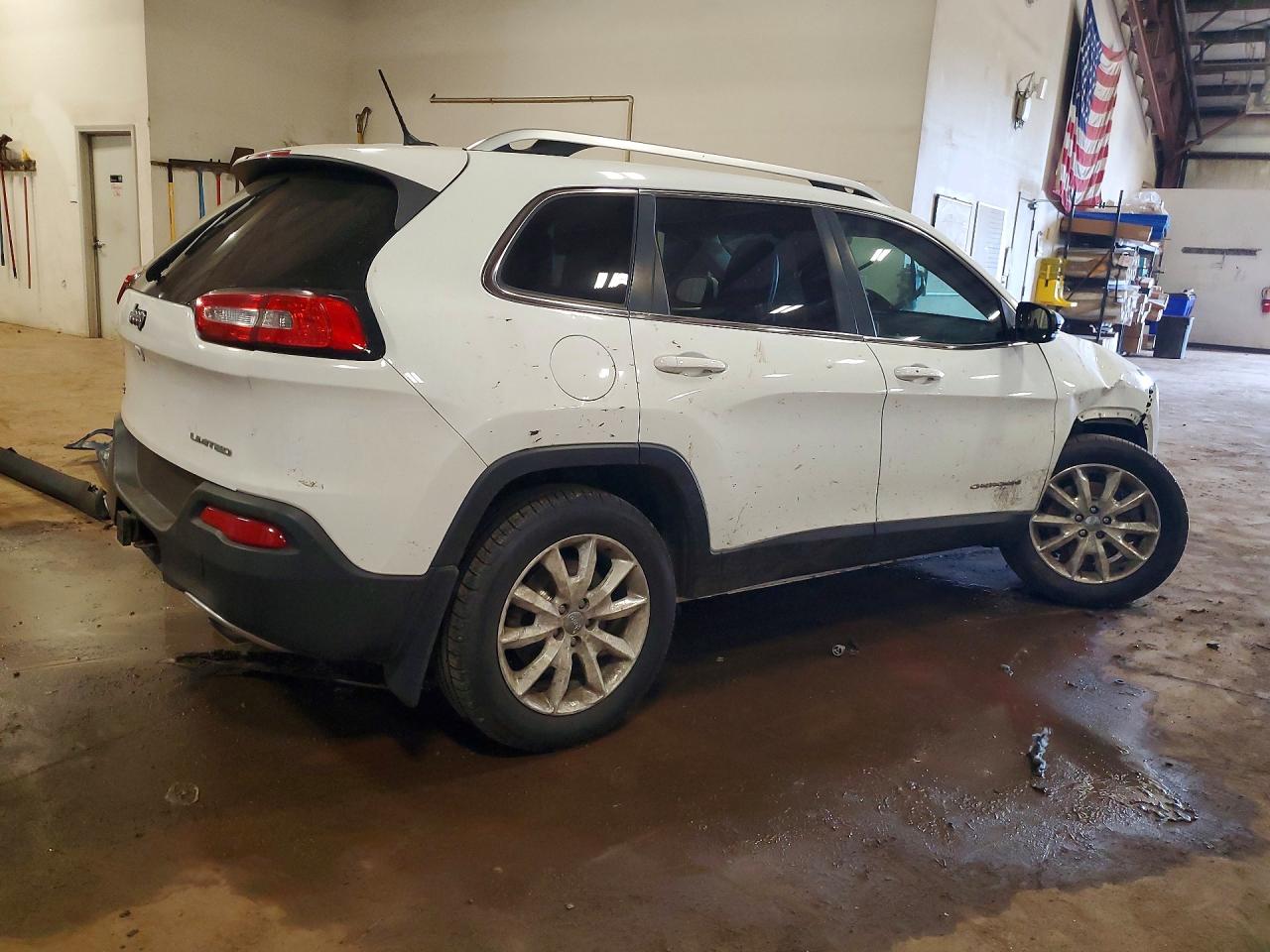 2014 Jeep Cherokee Limited White vin: 1C4PJMDS6EW278288