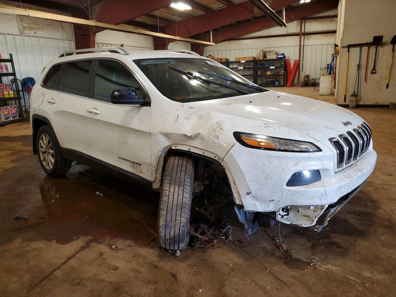 2014 Jeep Cherokee Limited White vin: 1C4PJMDS6EW278288