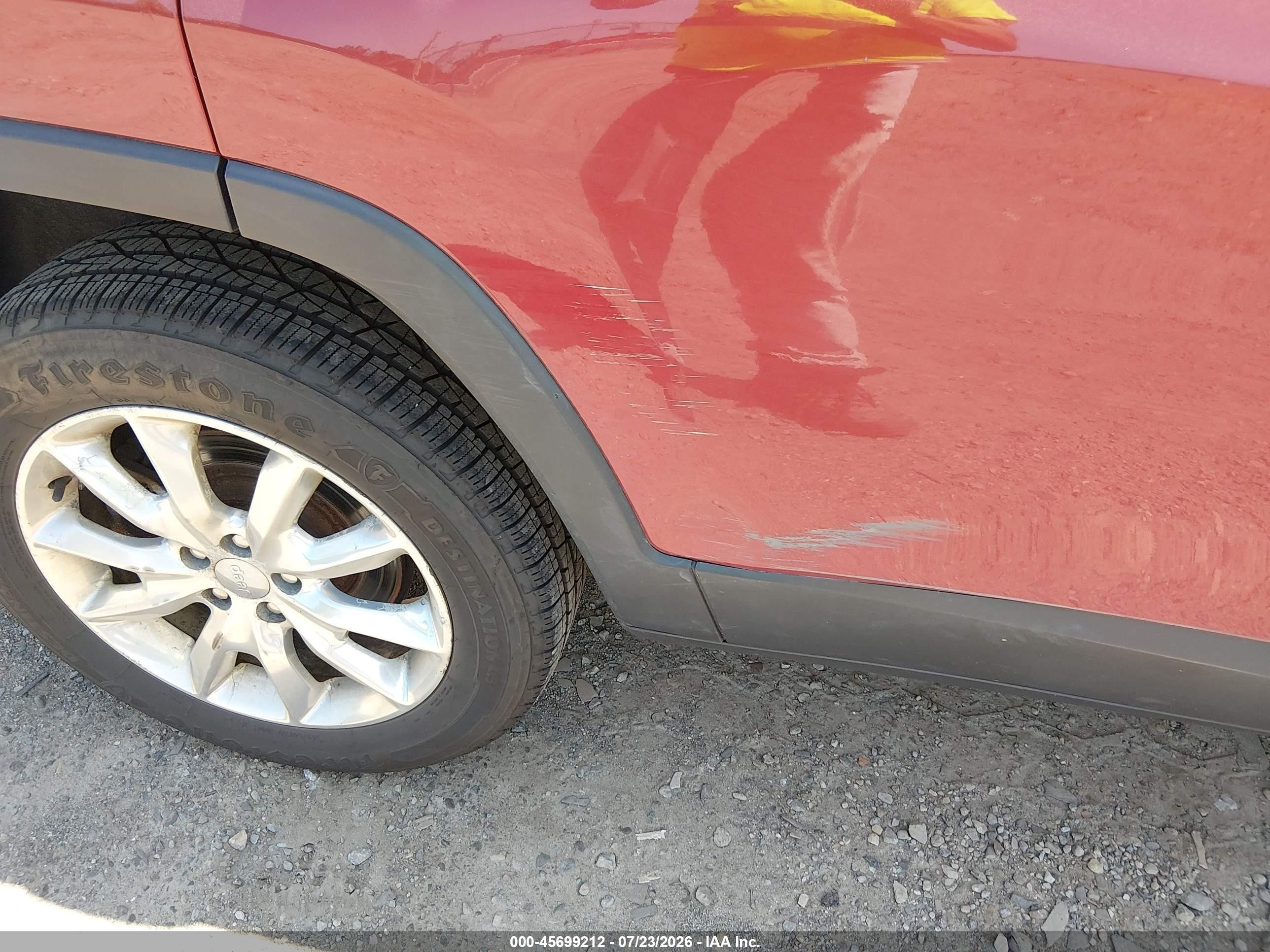 2014 Jeep Cherokee Limited Red vin: 1C4PJMDS6EW281885