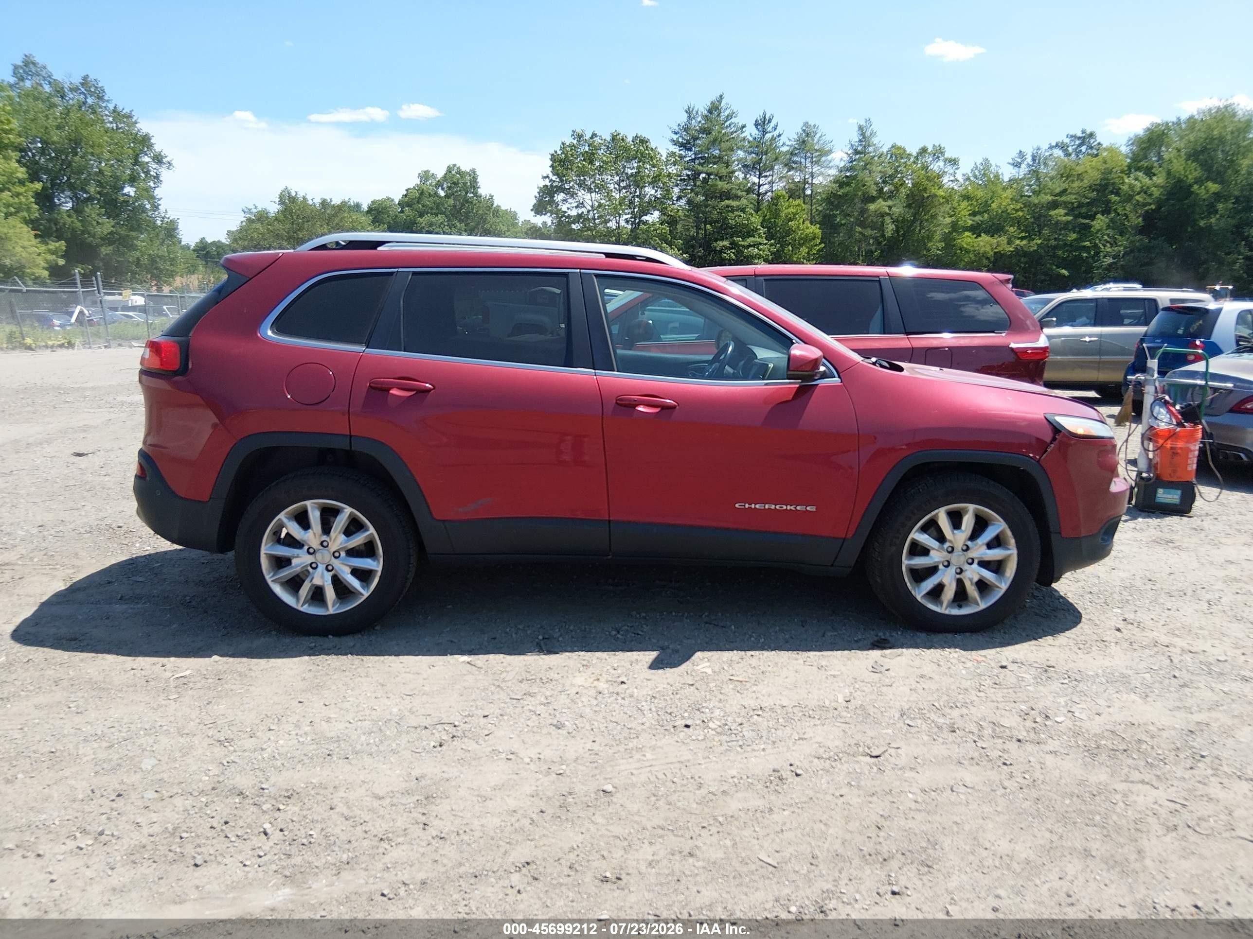 2014 Jeep Cherokee Limited Red vin: 1C4PJMDS6EW281885
