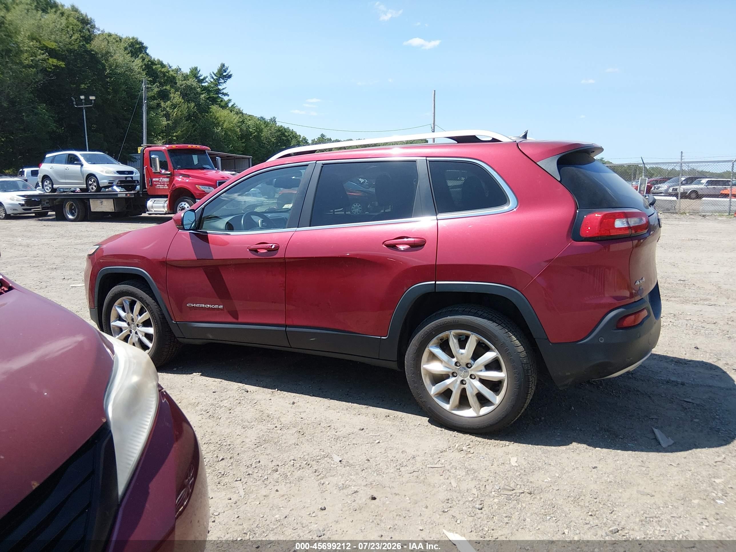 2014 Jeep Cherokee Limited Red vin: 1C4PJMDS6EW281885