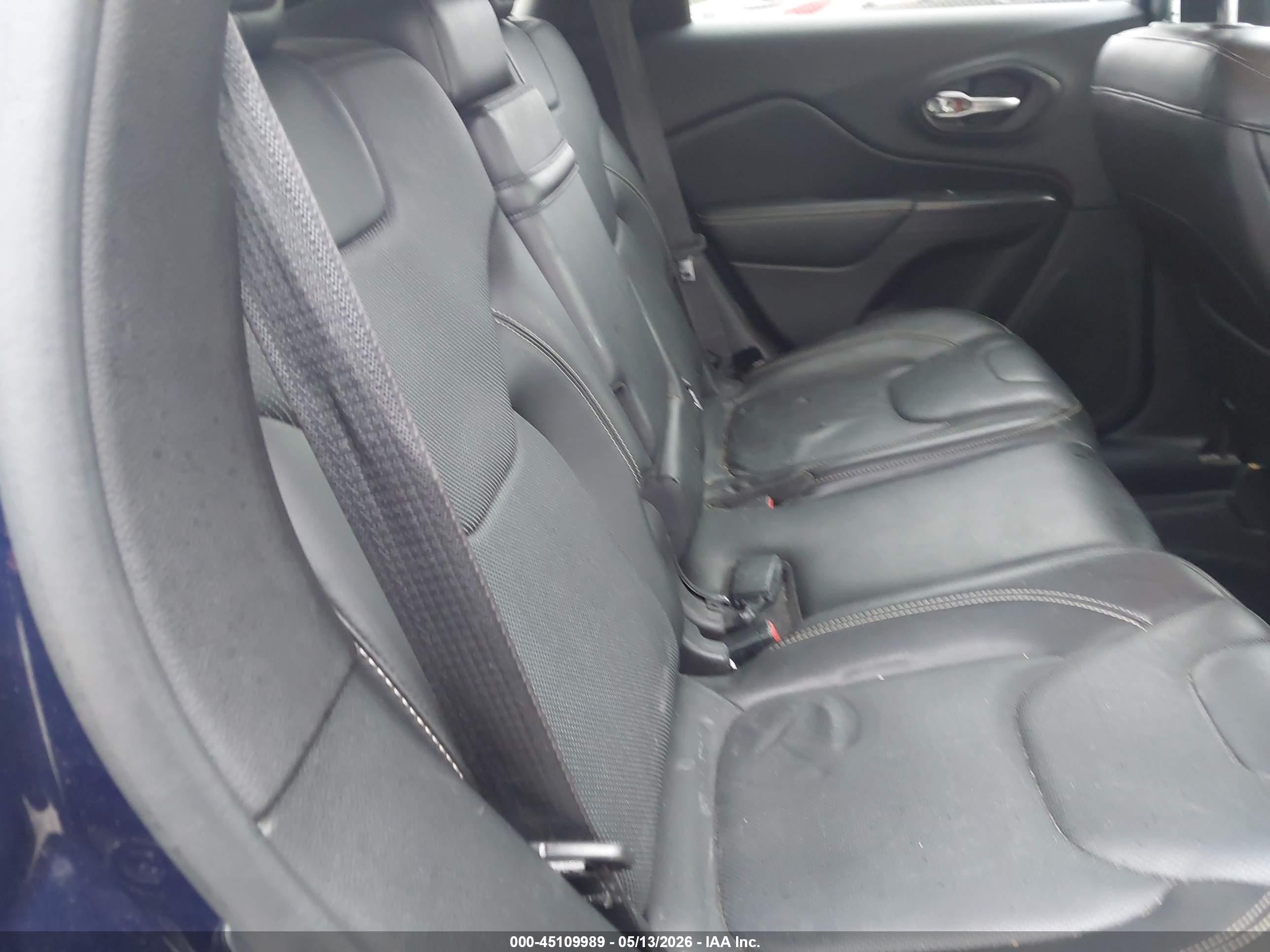 2015 Jeep Cherokee Limited Blue vin: 1C4PJMDS6FW613714