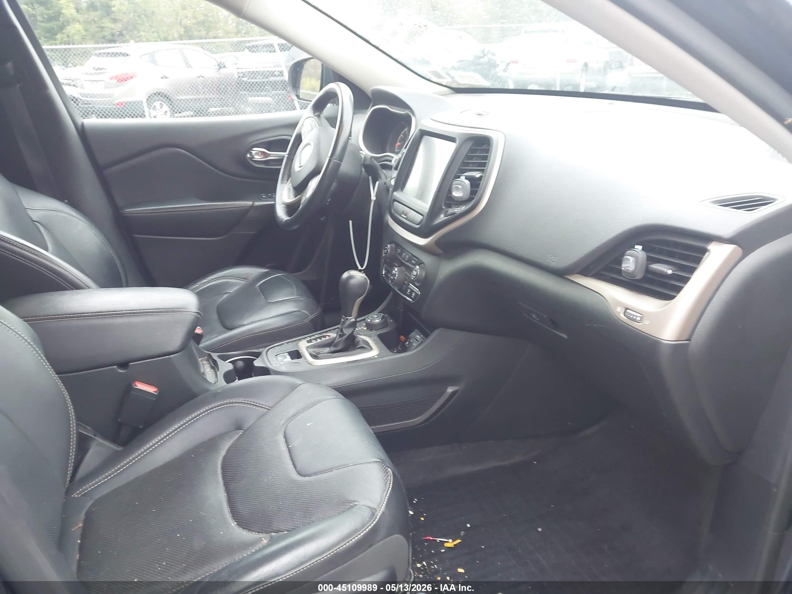 2015 Jeep Cherokee Limited Blue vin: 1C4PJMDS6FW613714