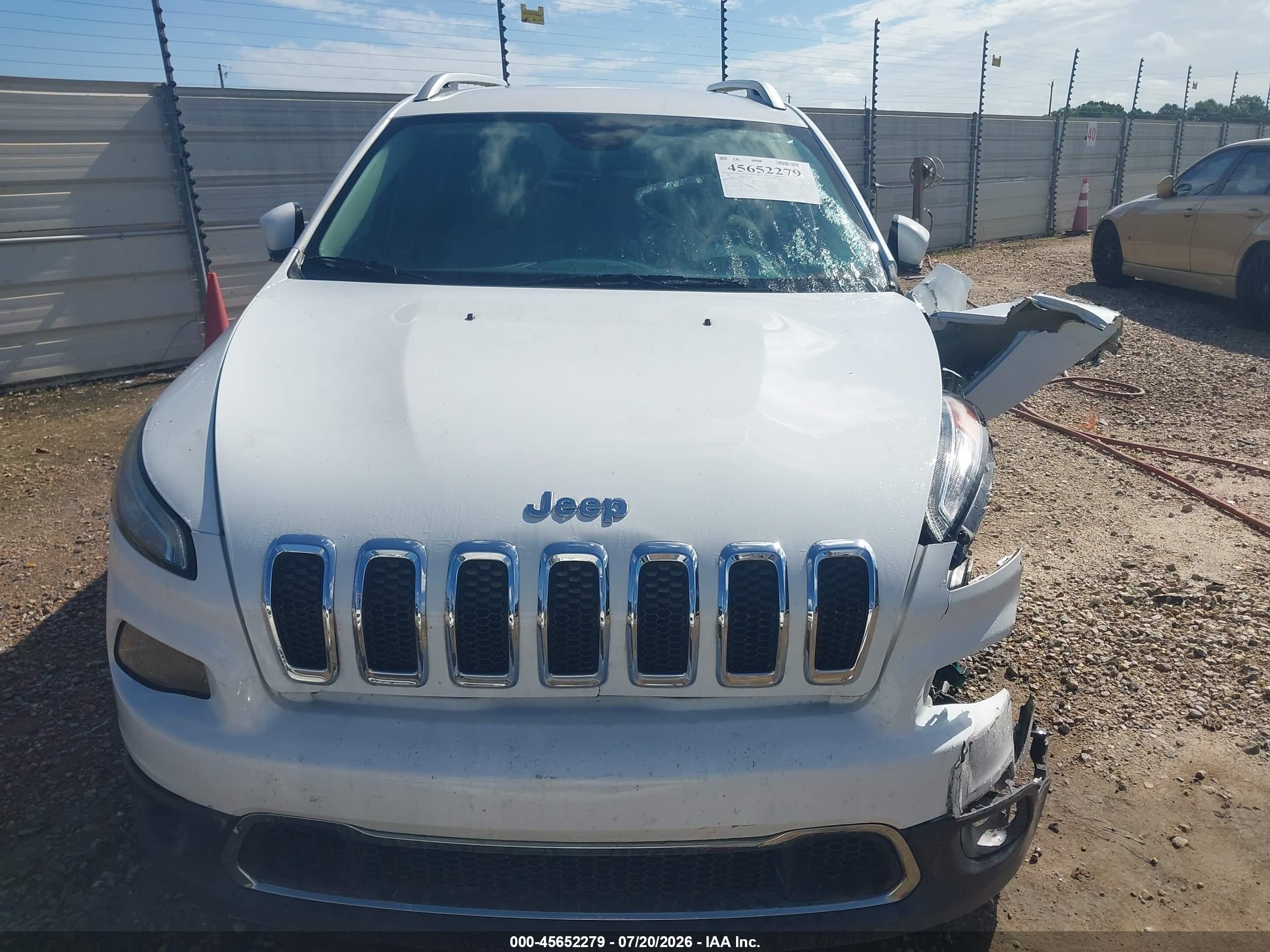 2015 Jeep Cherokee Limited White vin: 1C4PJMDS6FW640265