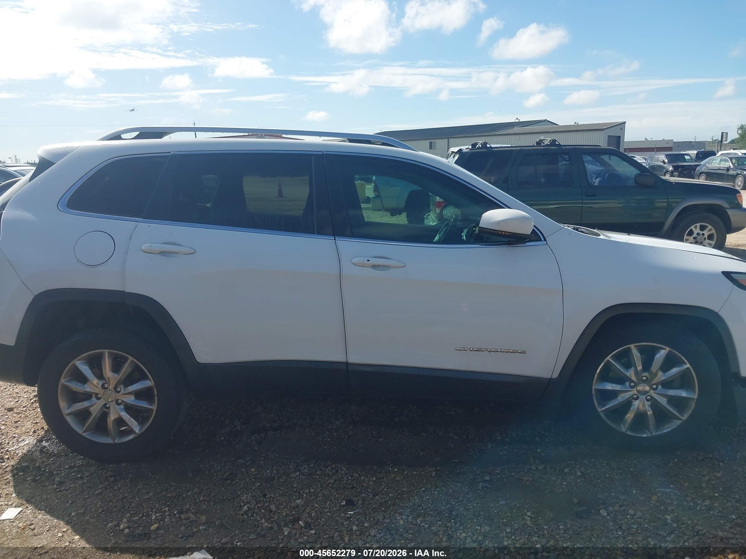 2015 Jeep Cherokee Limited White vin: 1C4PJMDS6FW640265