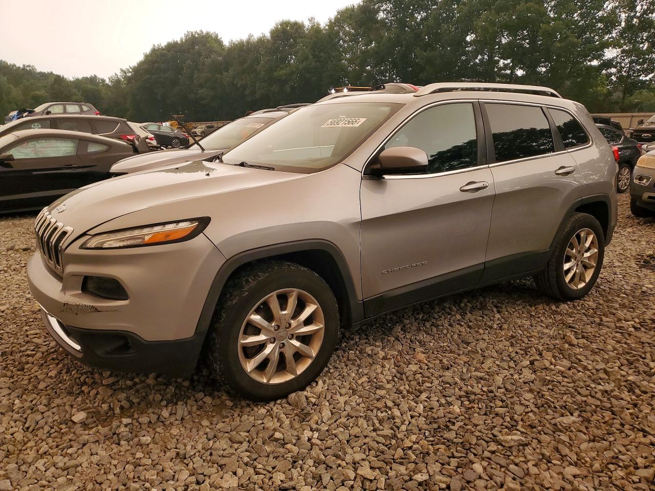 2015 Jeep Cherokee Limited Серебряный vin: 1C4PJMDS6FW647572
